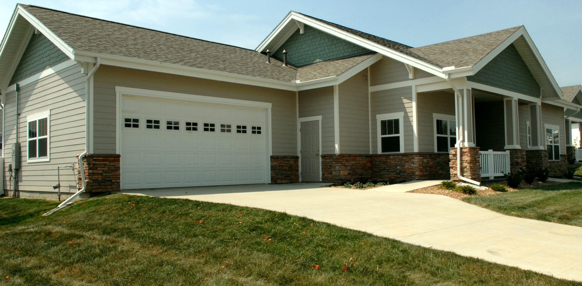 WHITEMAN AIR FORCE BASE, Mo. -- The new housing development includes 11 one story, handicap-accessible houses. (U.S. Air Force photo/Staff Sgt. Jason Barebo)