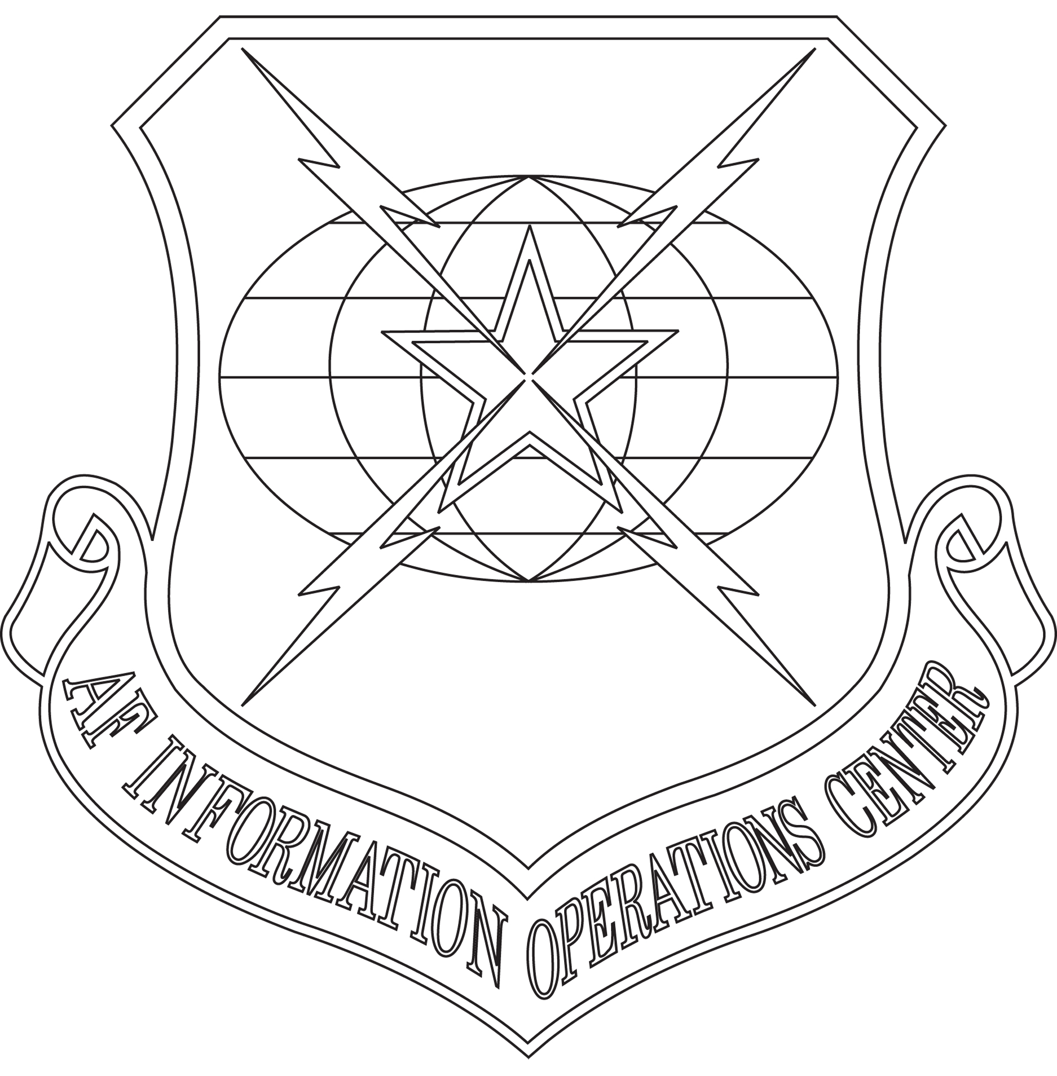 Air Force Information Operations Center (Black & White)