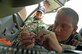 Airman 1st class Jacob Lurvey, 437th Communications Squadron ground radio apprentice, replaces a very high frequency antenna connector in an in-transient vehicle on Charleston AFB Wednesday. (U.S. Air Force Photo/Staff Sgt. April Quintanilla)