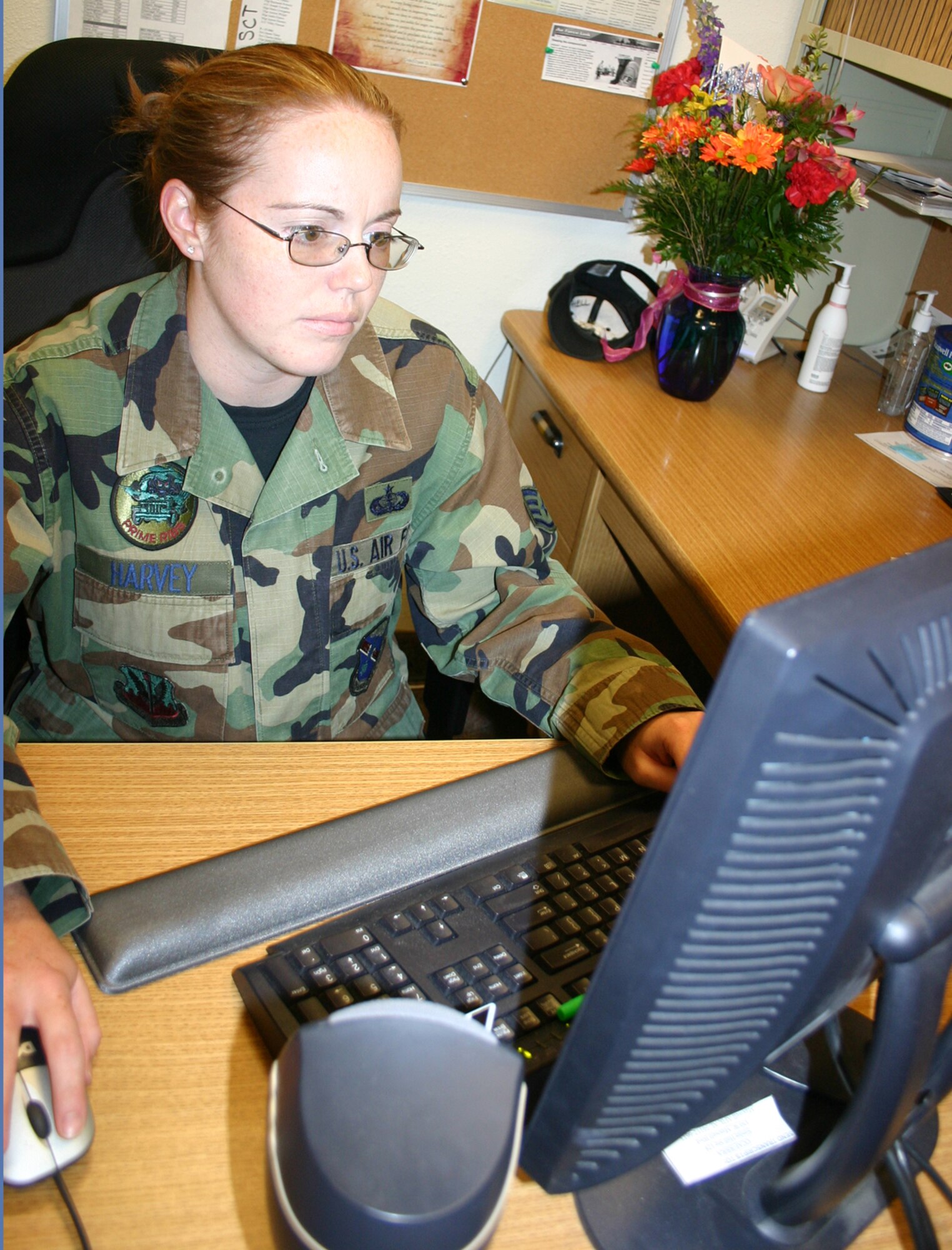Staff Sgt. Kacy Harvey is the Nellis Air Force Base Warrior of the Week. She is the 99th Services Squadron readiness section noncommissioned officer in charge.
