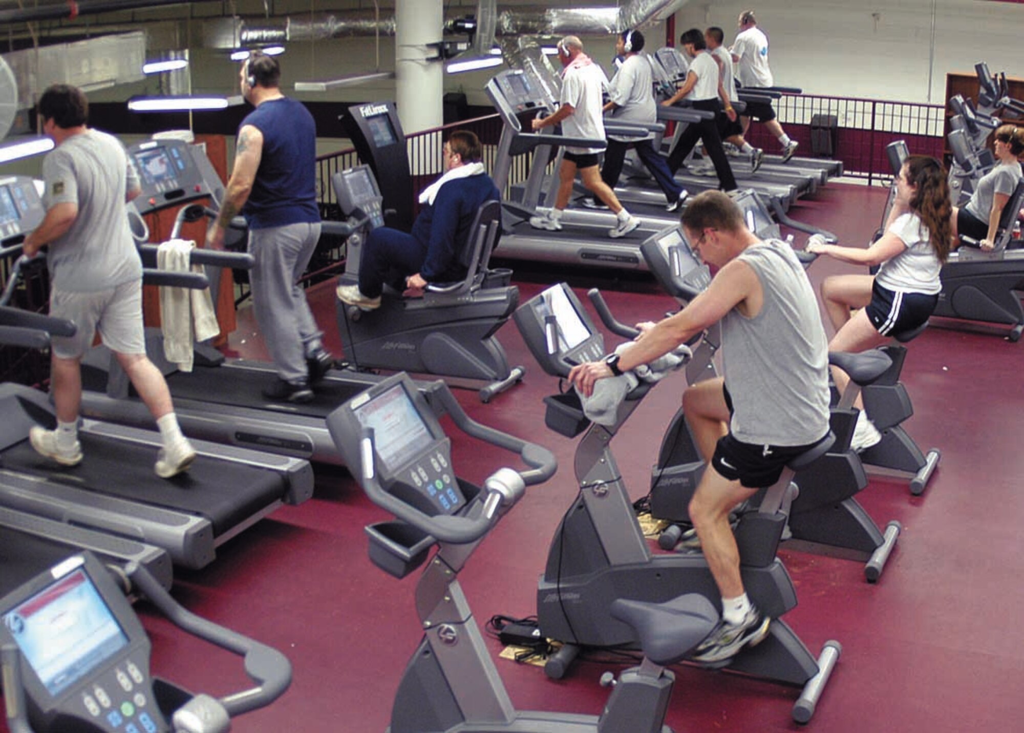 Physical well-being is one of the four engines of wellness defined by Air Force Materiel Command Headquarters. The other engines are emotional, spiritual and social. (Air Force photo by Margo Wright)