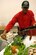Senior Airman Shefthon Curtis , 1st Services Squadron chef, prepares ham potato bites and chicken stir fry during a cooking show at the commissary July 20. The cooking shows are held in the Langley Commissary meat department every other week in hopes of sharing easy recipes made from ingredients found at the commissary. This is the first and only Air Force commissary to hold a cooking show on the east coast.  (US Air Force photo/Senior Airman Tabitha)
