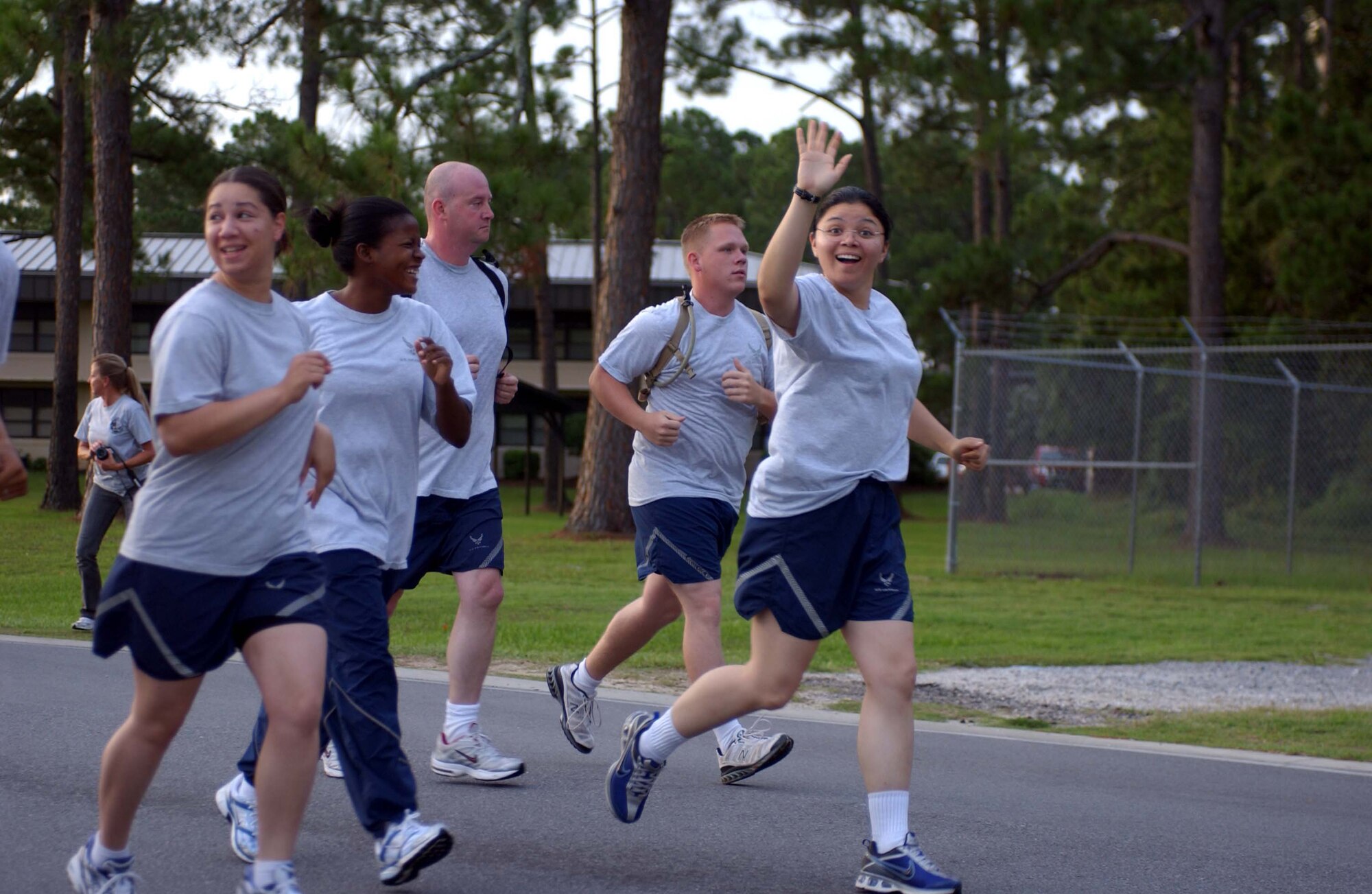 The members of Team Hurlburt understand the importance of staying physically fit. In ture form of special operators, they find different and creative ways to make PT a little more fun and imaginative. (USAF photo by Senior Airman Gary Stevens)