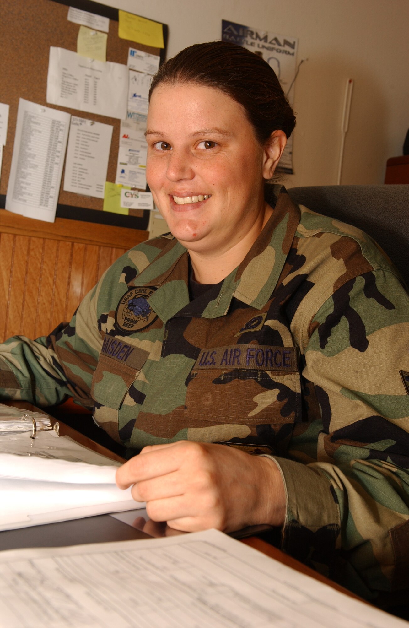 EIELSON AIR FORCE BASE, Alaska--Airman 1st Class Dana Baisden was chosen as the Hall of Famer for the week of Aug. 3 to 9.                        
