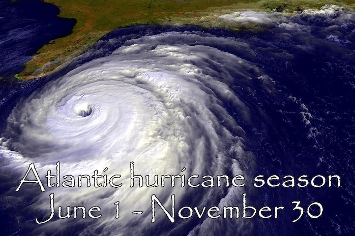 EGLIN AIR FORCE BASE, Fla. -- The Atlantic hurricane season begins June 1 and runs through Nov. 30. Since the Atlantic Hurricane Season officially opens June 1, Team Eglin members should gear up now for what is expected to be an above average hurricane season, according to a recent advisory issued by the National Oceanic and Atmospheric Administration's National Hurricane Center. The NHC is predicting the Atlantic hurricane season to have a 75 percent chance of being an "above average" season. (Courtesy graphic)
