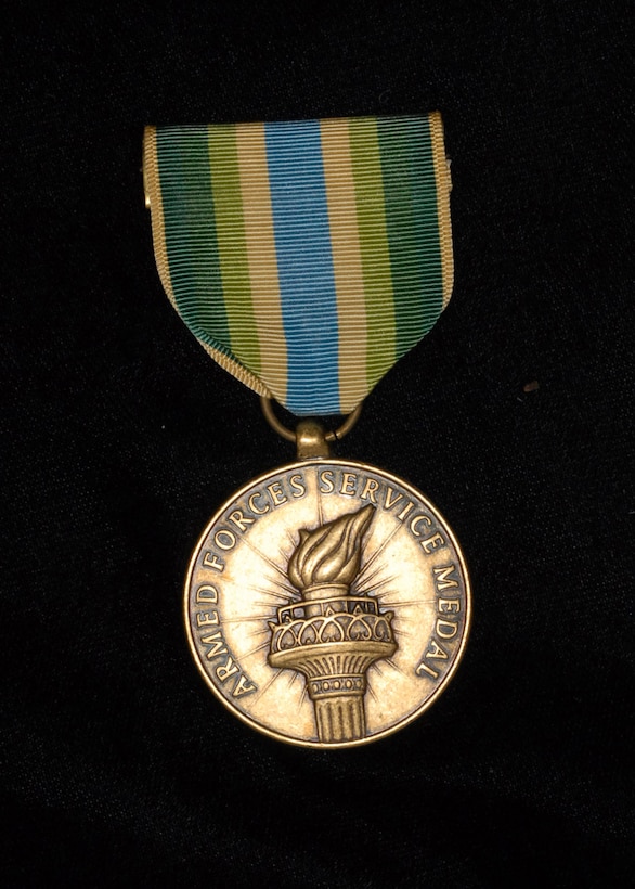 Armed Forces Service Medal. (Photo by Mr. Steve White)