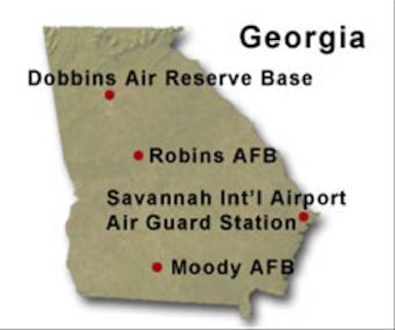 Air Force Bases In Georgia Map GEORGIA > Energy, Installations & Environment > Display