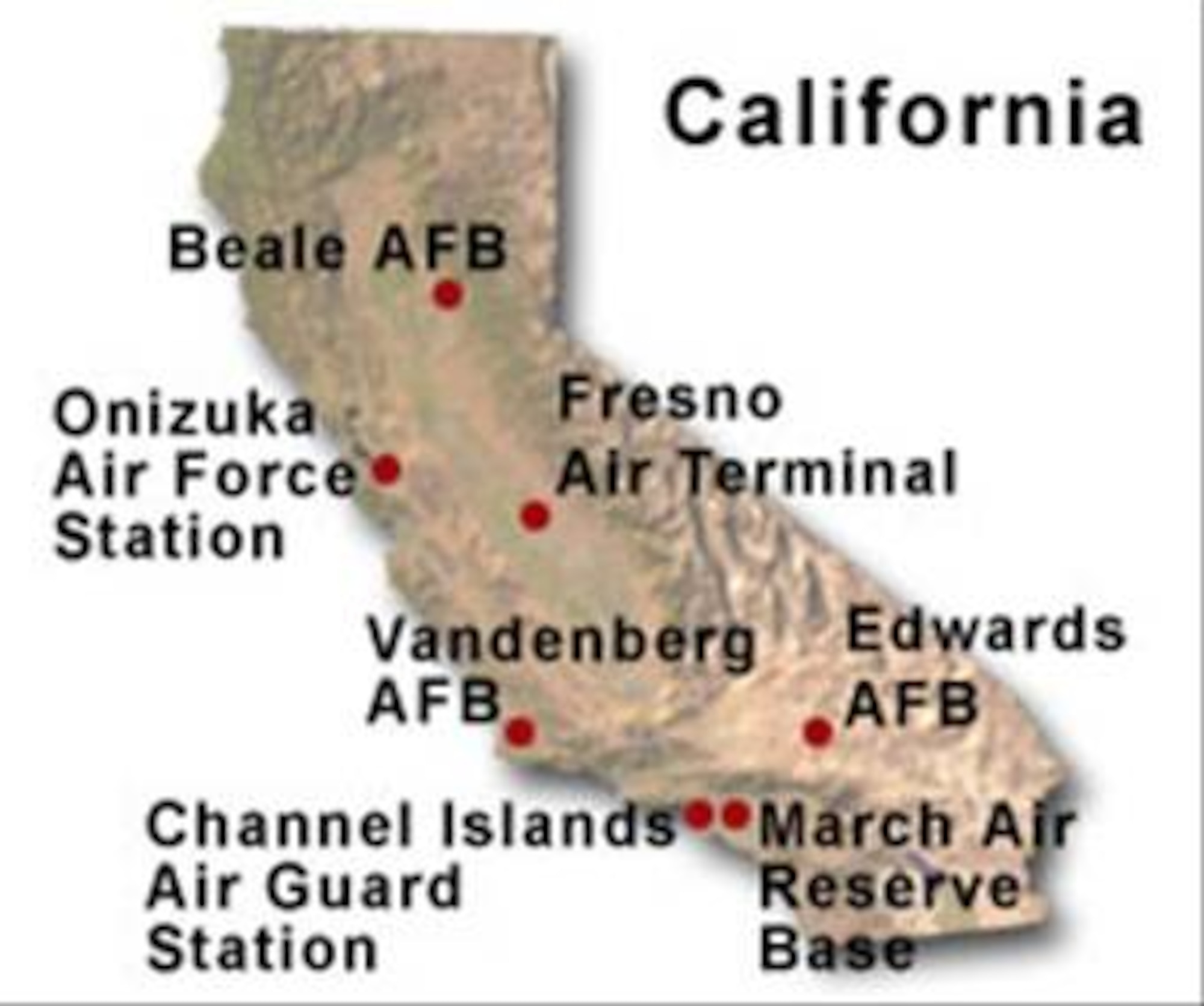 BRAC Map of California