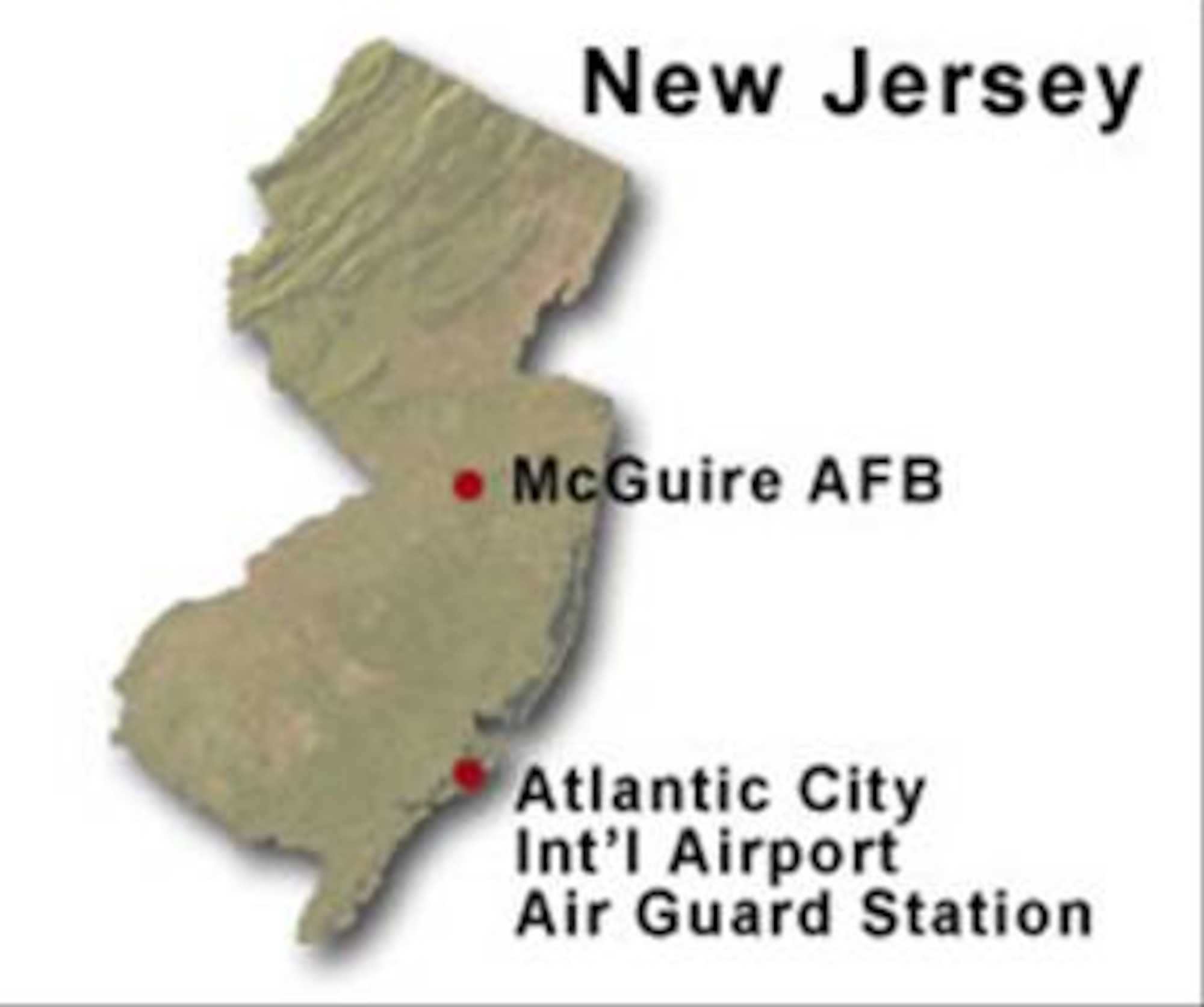 BRAC Map of New Jersey