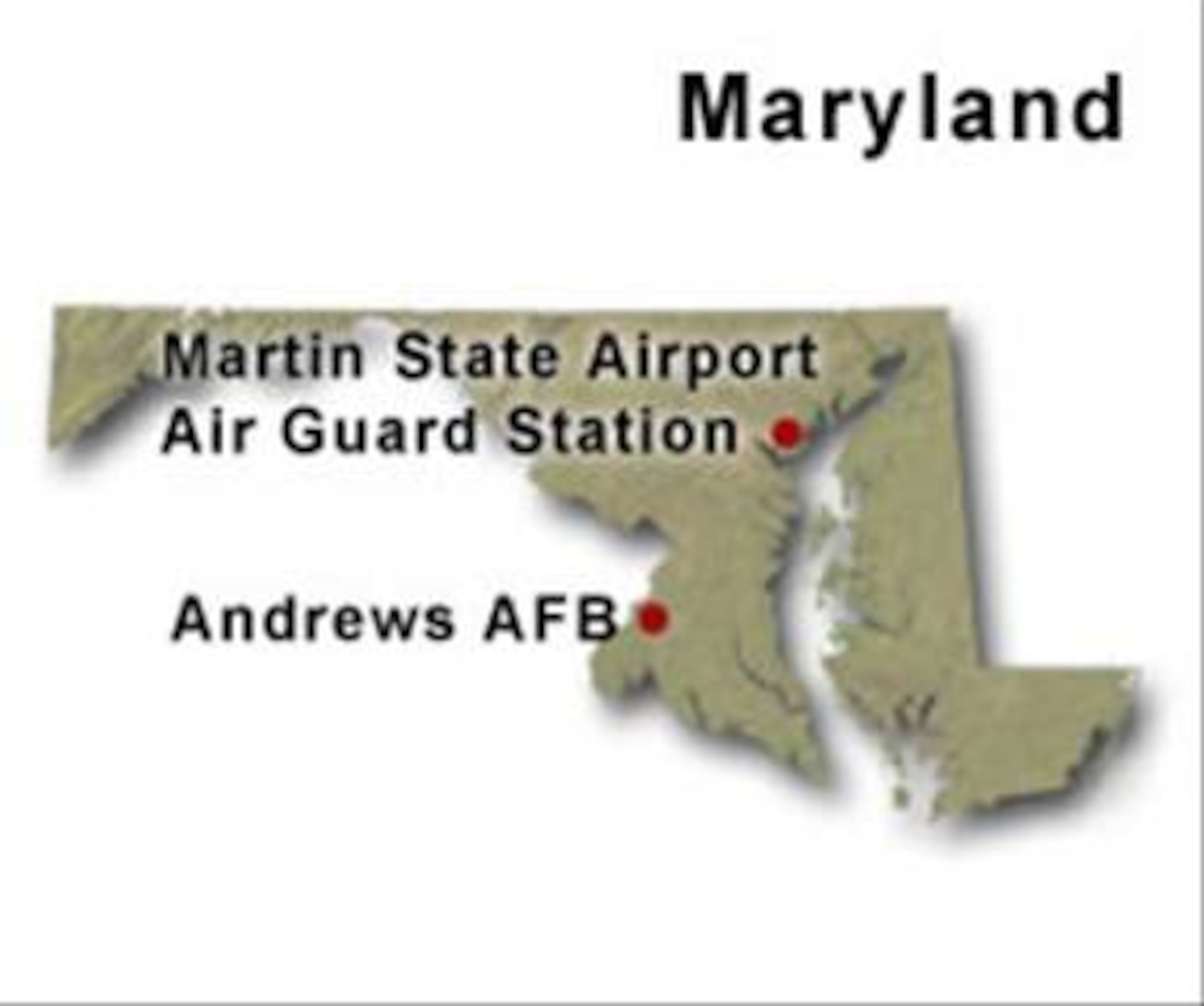 BRAC Map of Maryland
