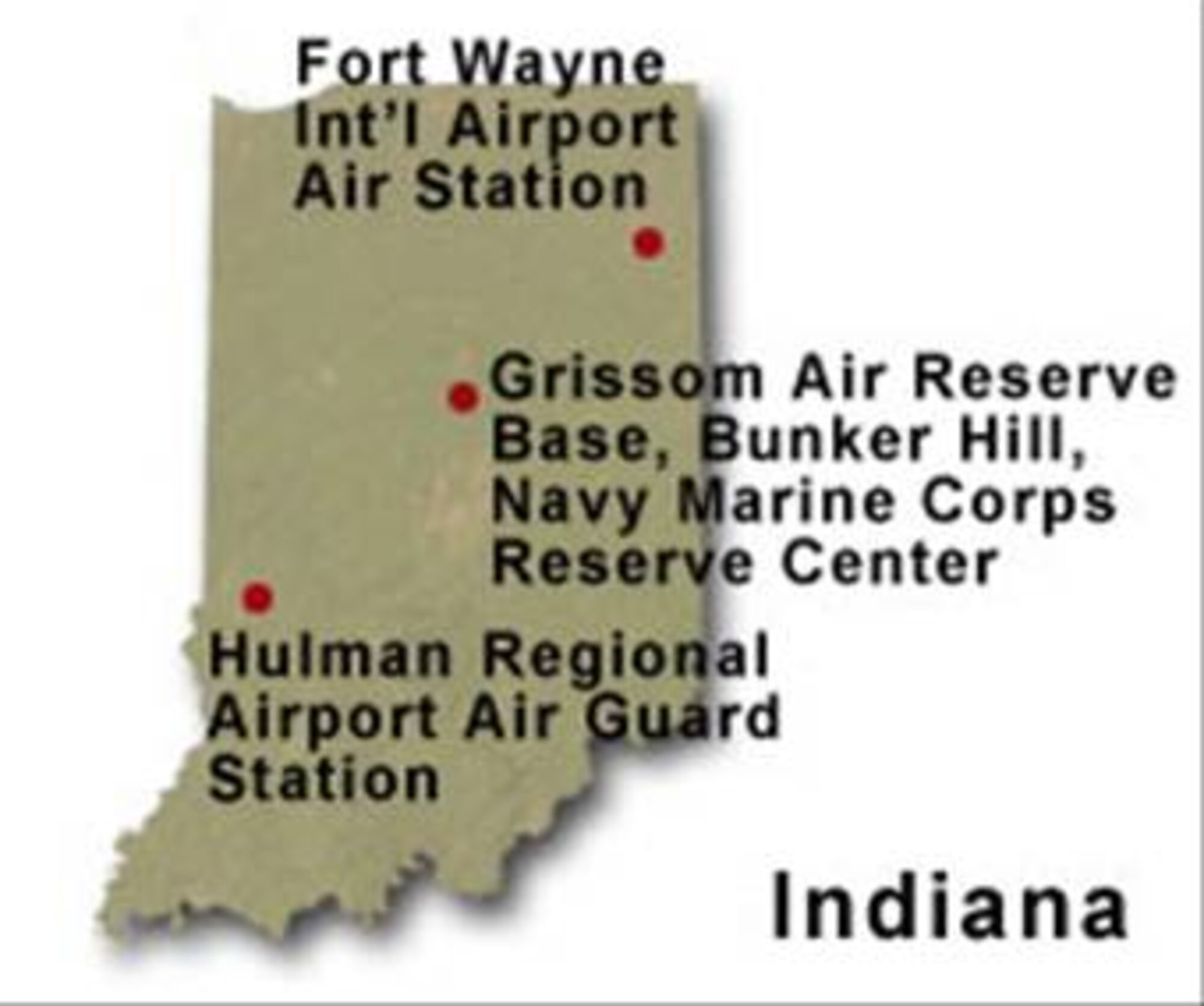BRAC Map of Indiana