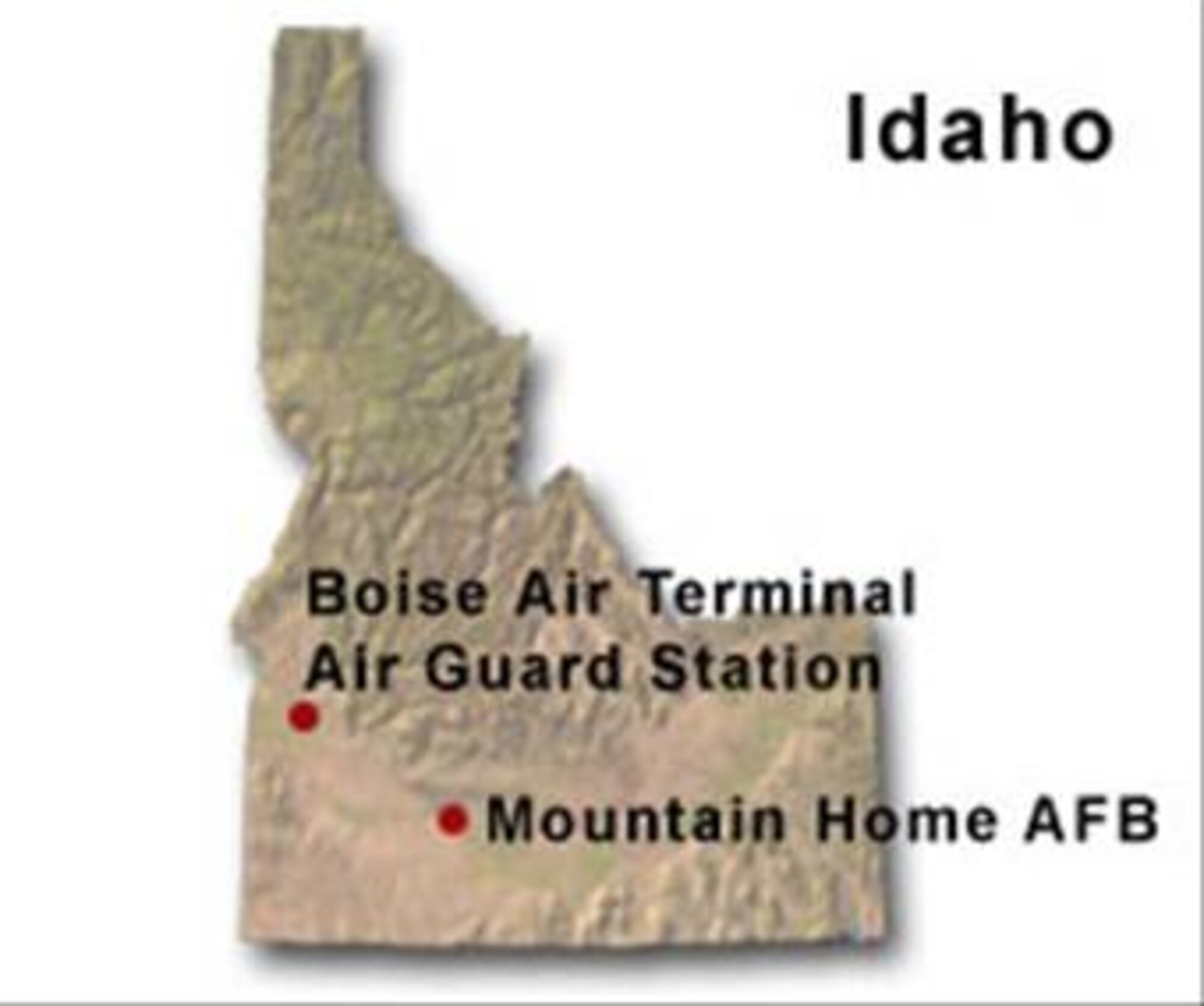 BRAC Map of Idaho