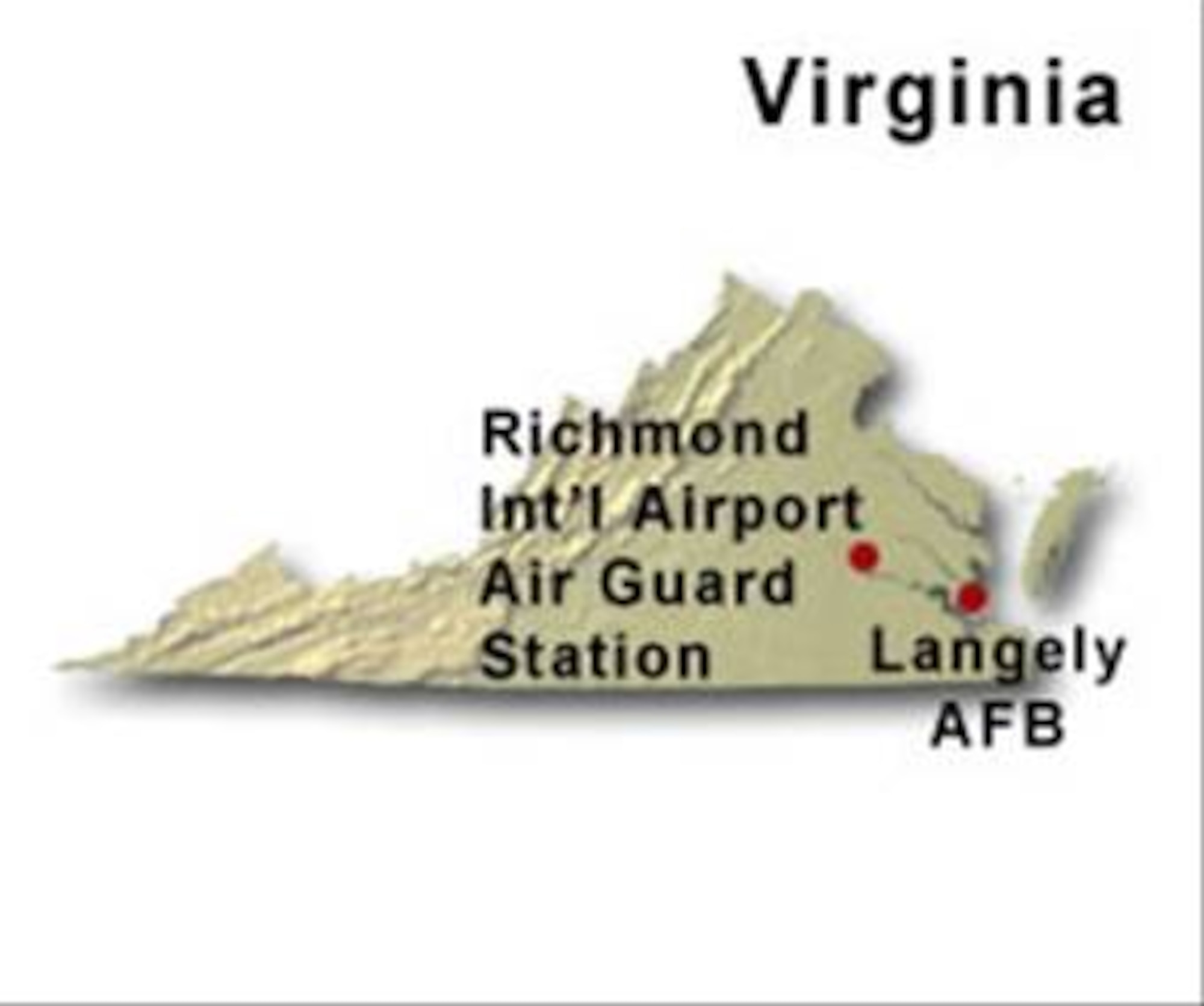 BRAC Map of Virginia