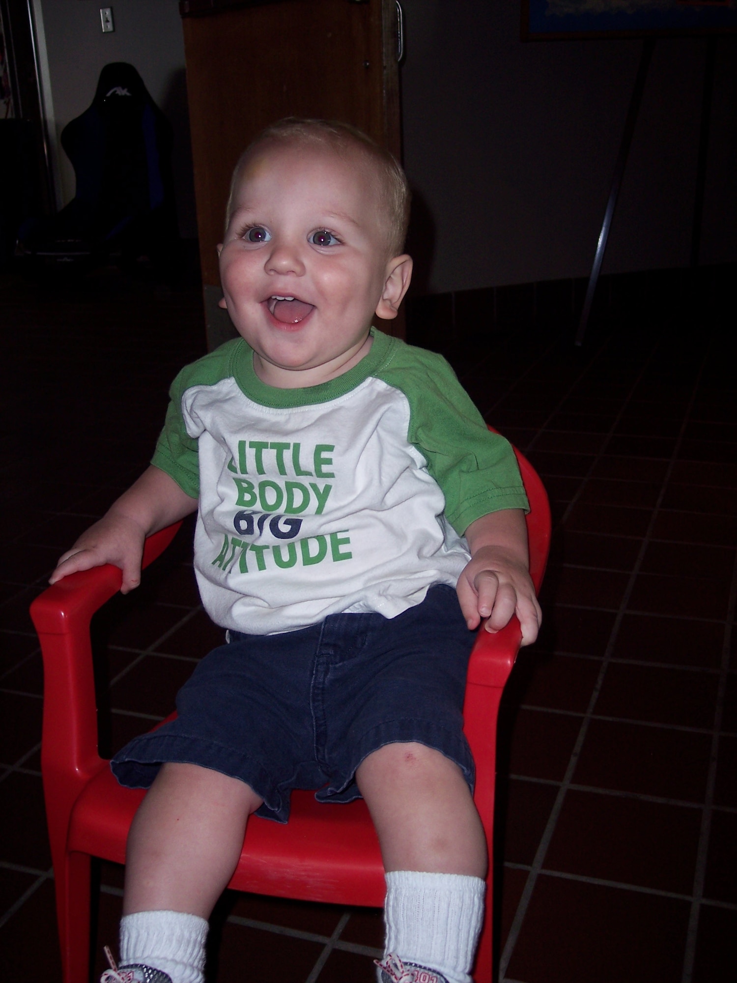 Kevin Williams, son of Staff Sgt. Kevin and Heather Williams, won first place at the Tantalizing Toddler contest held at the community activities center. The contest, which is held annually, features photos that are voted on by community center patrons. There were 11 children in the contest and all participants received a prize. (Courtesy photo)