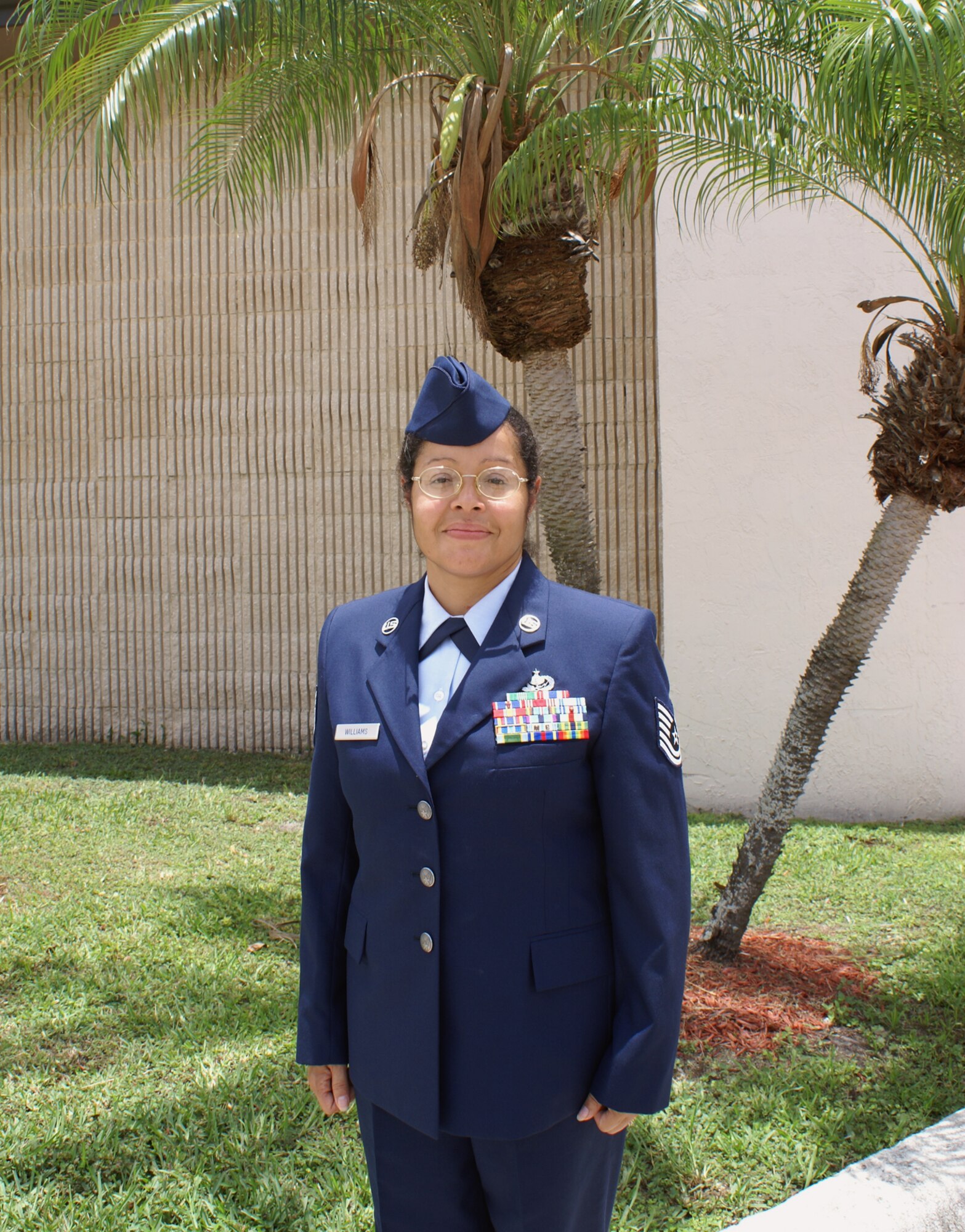 Tech. Sgt. Mayra Williams, 482nd Services Squadron, was named Non-Commissioned Officer of the Quarter at Homestead Air Reserve June 7.  Sergeant Williams received more than $300 in gifts and certificates courtesy of unit commanders, the Homestead/Florida City Chamber of Commerce's Military Affairs Committee, as well as local elected officials (U.S. Air Force photo/Jake Shaw).