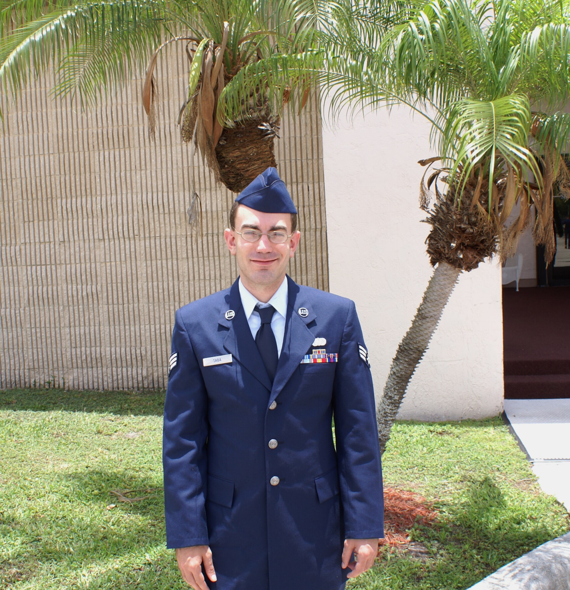 Senior Airman Jeffrey Saba, 482nd Services Squadron, was named Airman of the Quarter at Homestead Air Reserve June 7.  Airman Saba received more than $300 in gifts and certificates courtesy of unit commanders, the Homestead/Florida City Chamber of Commerce's Military Affairs Committee, as well as local elected officials (U.S. Air Force photo/Jake Shaw).