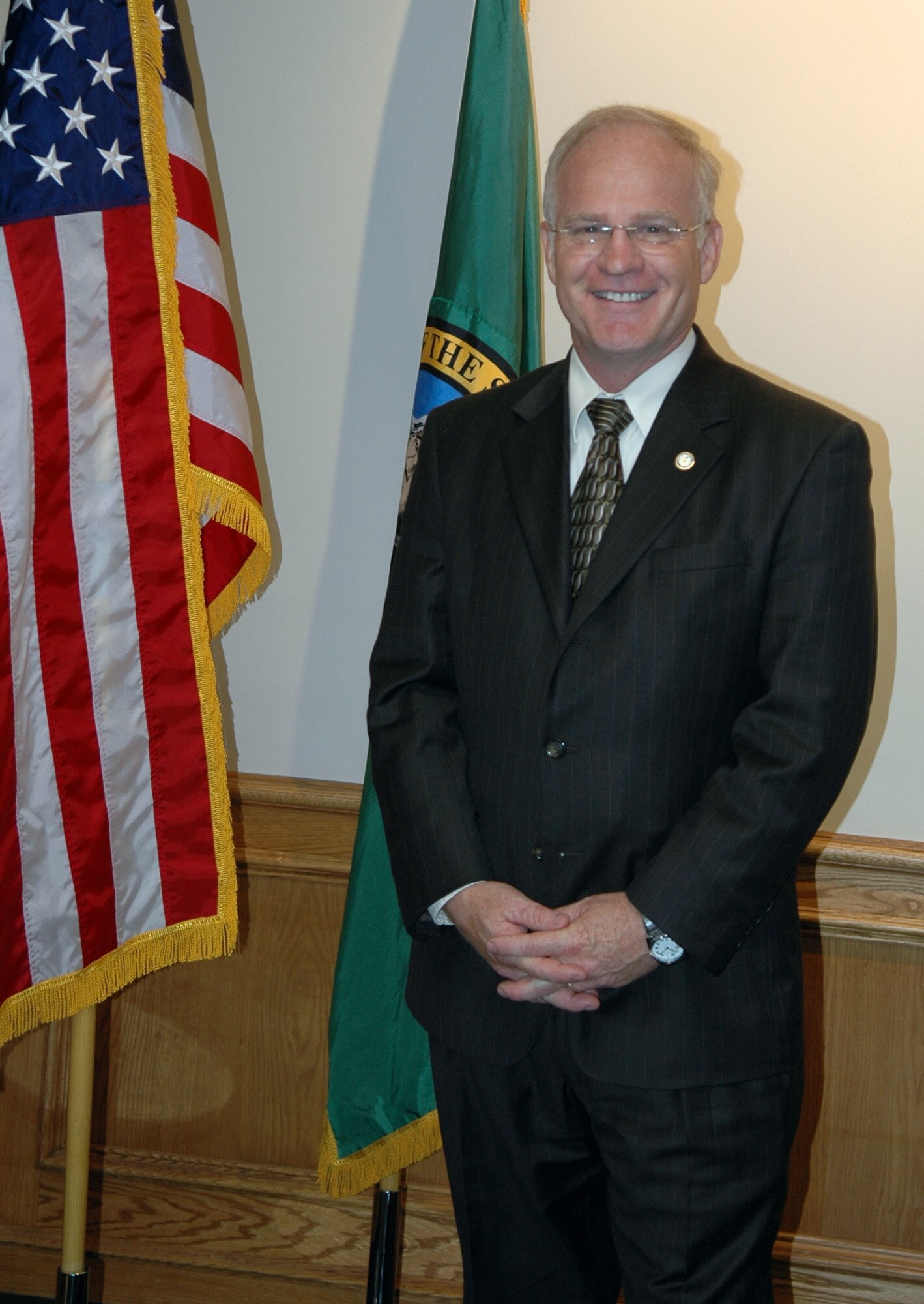 FAIRCHILD AIR FORCE BASE, Wash. -- James Kay, a general services officer at the U.S. Embassy in Paris, France, visited Fairchild June 6 as a participant in the Secretary’s Hometown Diplomats program. Mr. Kay is a retired Army major and lived in Spokane at the end of his military career. (U.S. Air Force photo/Airman 1st Class Kali Gradishar)
