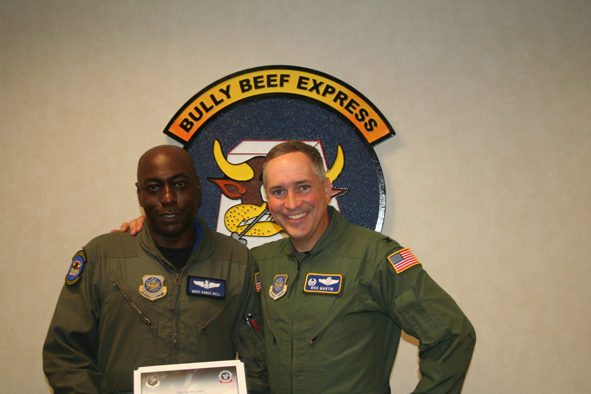 The Can Do Crew would like to recognize Master Sgt. Rance Bell, 6th Airlift Squadron readiness superintendent.  Sergeant Bell's contributions to his unit and Team McGuire can be summed up by a quote from one of his Airmen, "He  does everything in his power to teach the younger Airmen and NCOs all that he knows. Not only is he a teacher, but a student. He always walks around with an open mind and a set of open ears. On a good day Sergeant Bell spends about 10 hours in the office. And when you think he's going home to relax, he still brings his work home with him. He really brings out the meaning of working 24 hours a day 365 days a year. I can't really say that there is just one thing Sergeant Bell has done that would make him stick out but maybe it's because he never stops doing things to the best of his ability. I truly believe that Sergeant Bell is a true leader and follower and has one of the best ‘Can Do’ attitudes around."  Sergeant Bell's outstanding attitude has not only been recognized by his leadership, but he also serves as an excellent role model to his Airmen. This level of service given by Sergeant Bell allows others to do their jobs better and exudes the "Can-Do" spirit.