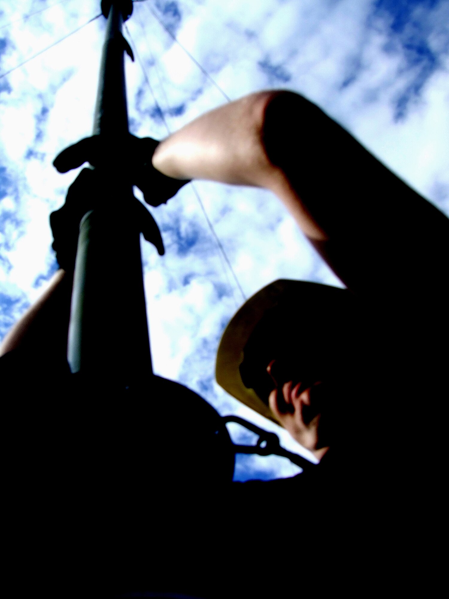 Staff Sgt. Jed Bigleo, 819th Global Support Squadron, McGuire Air Force Base, N.J., pushes up an antenna pole as part of a class exercise for the Advanced Mobile Command and Control Communications Course at the U.S. Air Force Expeditionary Center June 12, 2007, at Fort Dix, N.J.  The course, taught by the USAF EC's Mobility Operations School, prepares communications Airmen assigned to contingency response units on advanced mobility communications.  (U.S. Air Force Photo/Tech. Sgt. Scott T. Sturkol)
