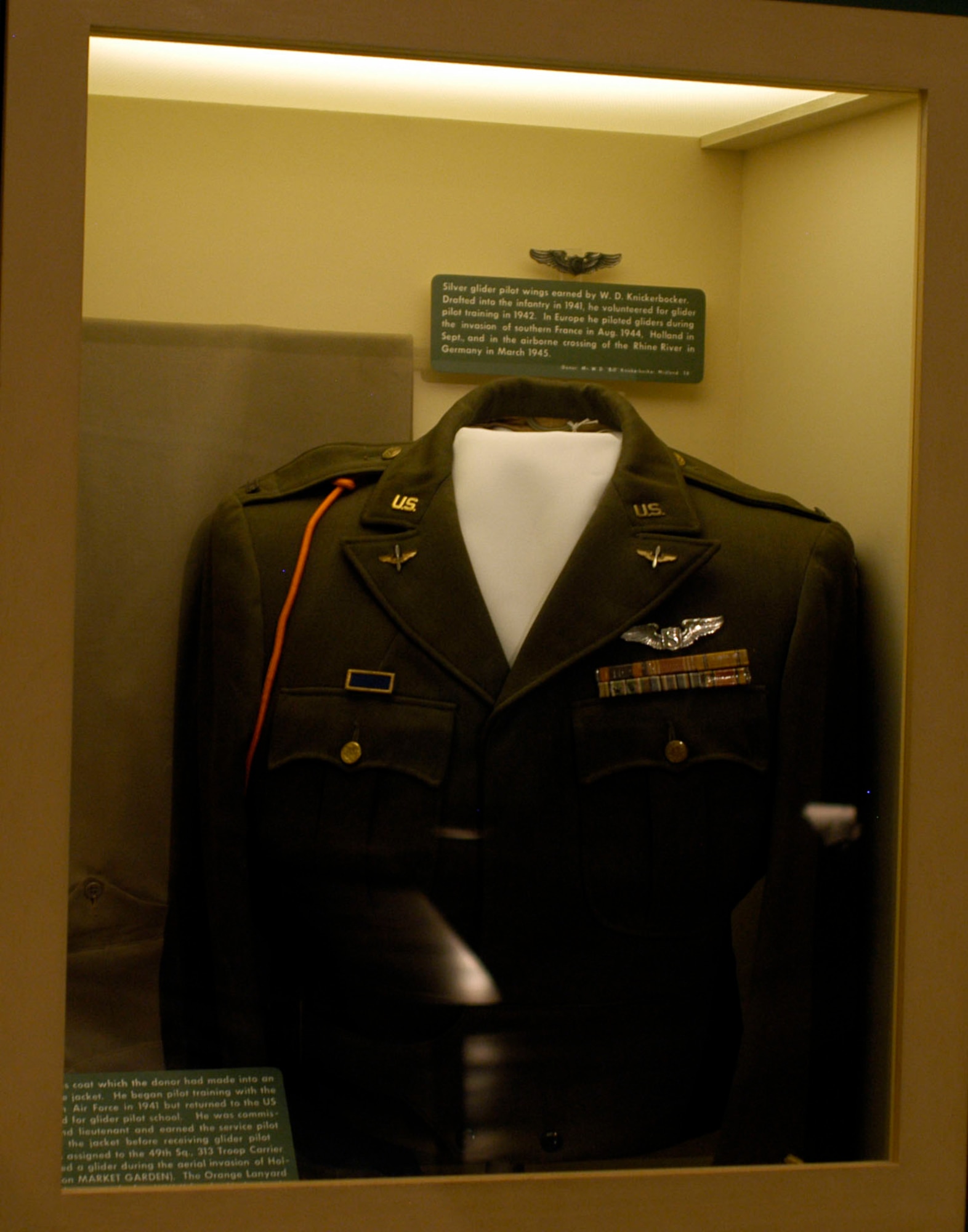 DAYTON, Ohio - Cadet issued dress coat on display in the World War II Gallery at the National Museum of the U.S. Air Force. (U.S. Air Force photo)