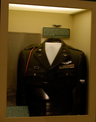 DAYTON, Ohio - Cadet issued dress coat on display in the World War II Gallery at the National Museum of the U.S. Air Force. (U.S. Air Force photo)