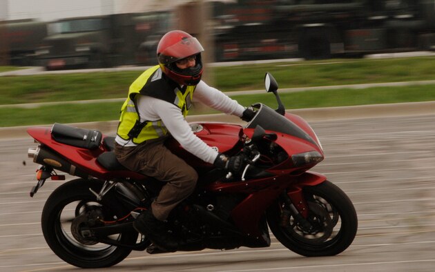 The 22nd Air Refueling Wing Safety Office is offering sport bike classes for McConnell members. For times, contact the safety office at 759-3210. The class will address safety procedures, techniques and operational risk management tips for sports bike riders.  (Photo by Airman Justin Shelton)