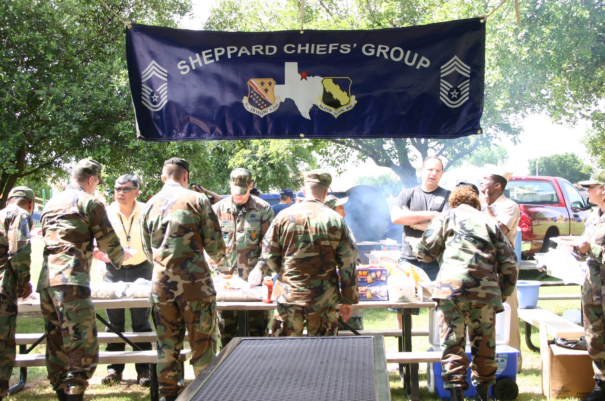 The Sheppard Chiefs Group held a luncheon June 14 to show Team Sheppard appreciation of the base honor guard. (U.S. Air Force photo/Staff Sgt. Tonnette Thompson)