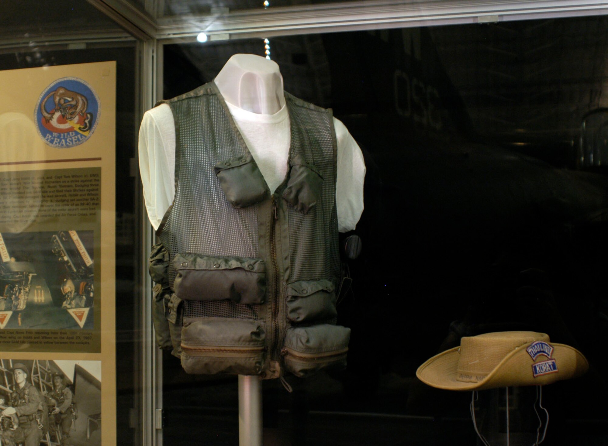 DAYTON, Ohio - Survival vest worn by Maj. Edward White on display in the Southeast Asia War Gallery at the National Museum of the U.S. Air Force. (U.S. Air Force photo)