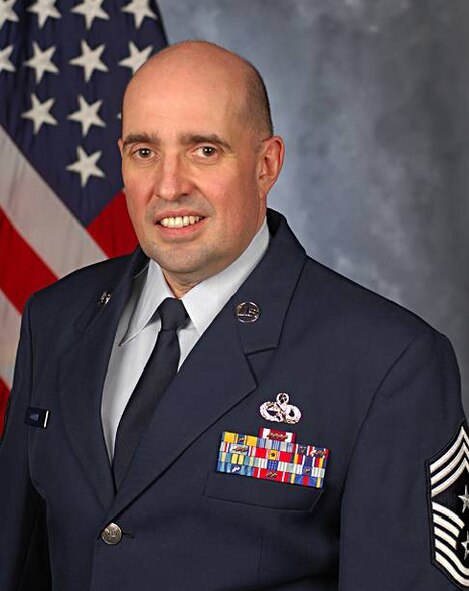 DYESS AIR FORCE BASE, Texas -- Dyess welcomes Command Chief Master Sgt. David A. Goldie, who will arrive at Dyess June 23 to assume CCC responsibilities over the 7th Bomb Wing. He was formerly the CCC at Minot Air Force Base, N.D. (U.S. Air Force photo)
