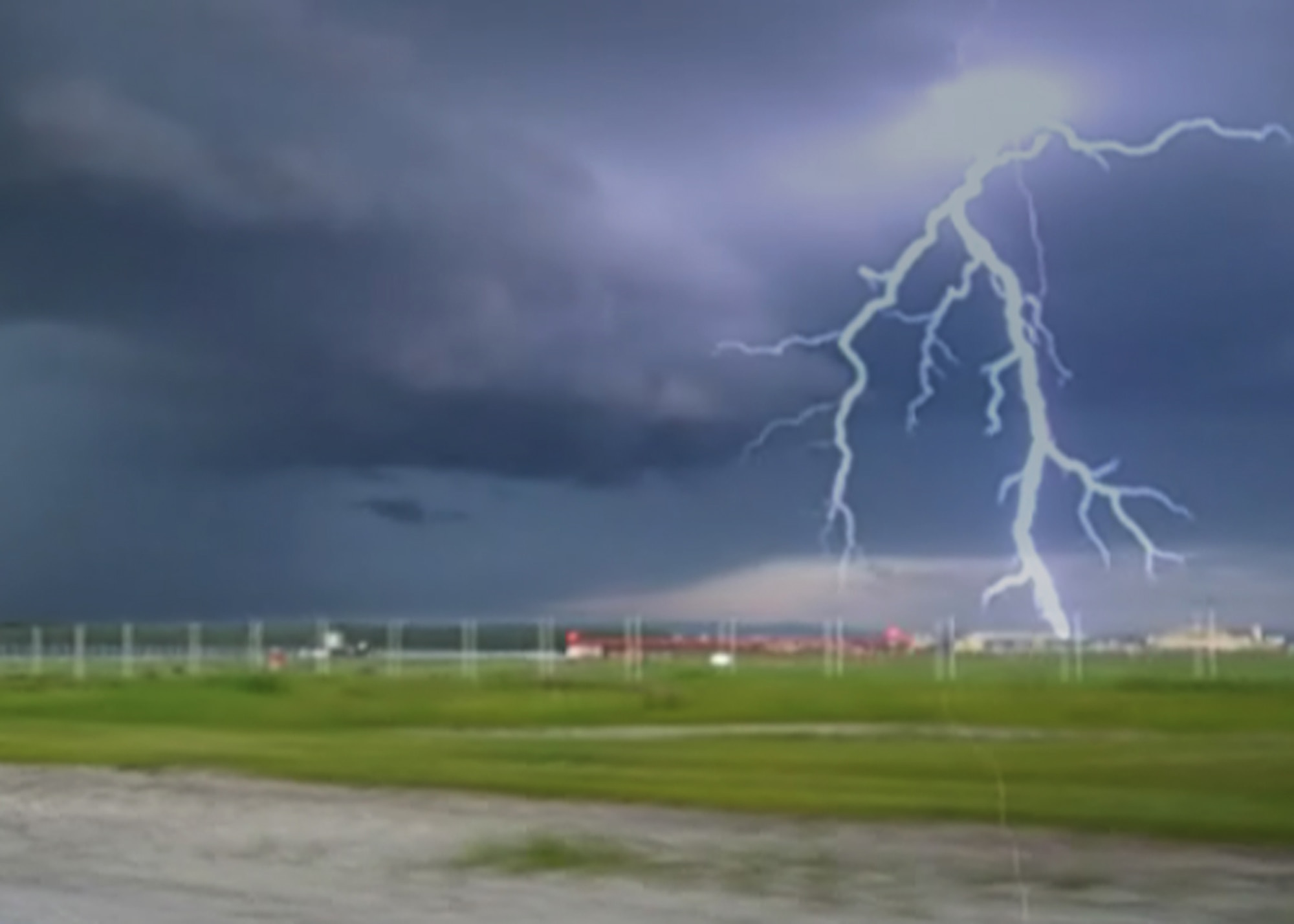 EIELSON AIR FORCE BASE, Alaska--Lighting strikes during a thunderstorm the evening of June 17 on base. Lightening storms are somewhat rare to base residents, however it is not uncommon for thunderstorms to occur in Alaska. In an average Alaska summertime, Alaska can see just as much, if not more lightening than Florida. Most thunderstorms that happen in the interior Alaska are unseen due to seclusion on a range; the ones that are seen are extremely visible as the atmosphere gets thinner closer to the North Pole (and South Pole) and storms generally sit closer to ground because of that. (U.S. Air Force photo by Airman 1st Class Jonathan Scholl)