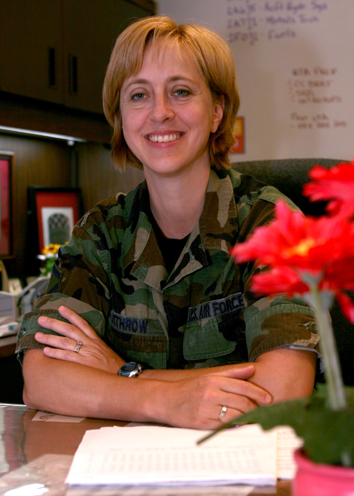 GRISSOM AIR RESERVE BASE, Ind., -- Master Sgt. Juanita Withrow, is the 434th Air Refueling Wing career advisor. (U.S. Air Force photo/Senior Airman Omar Delacruz)