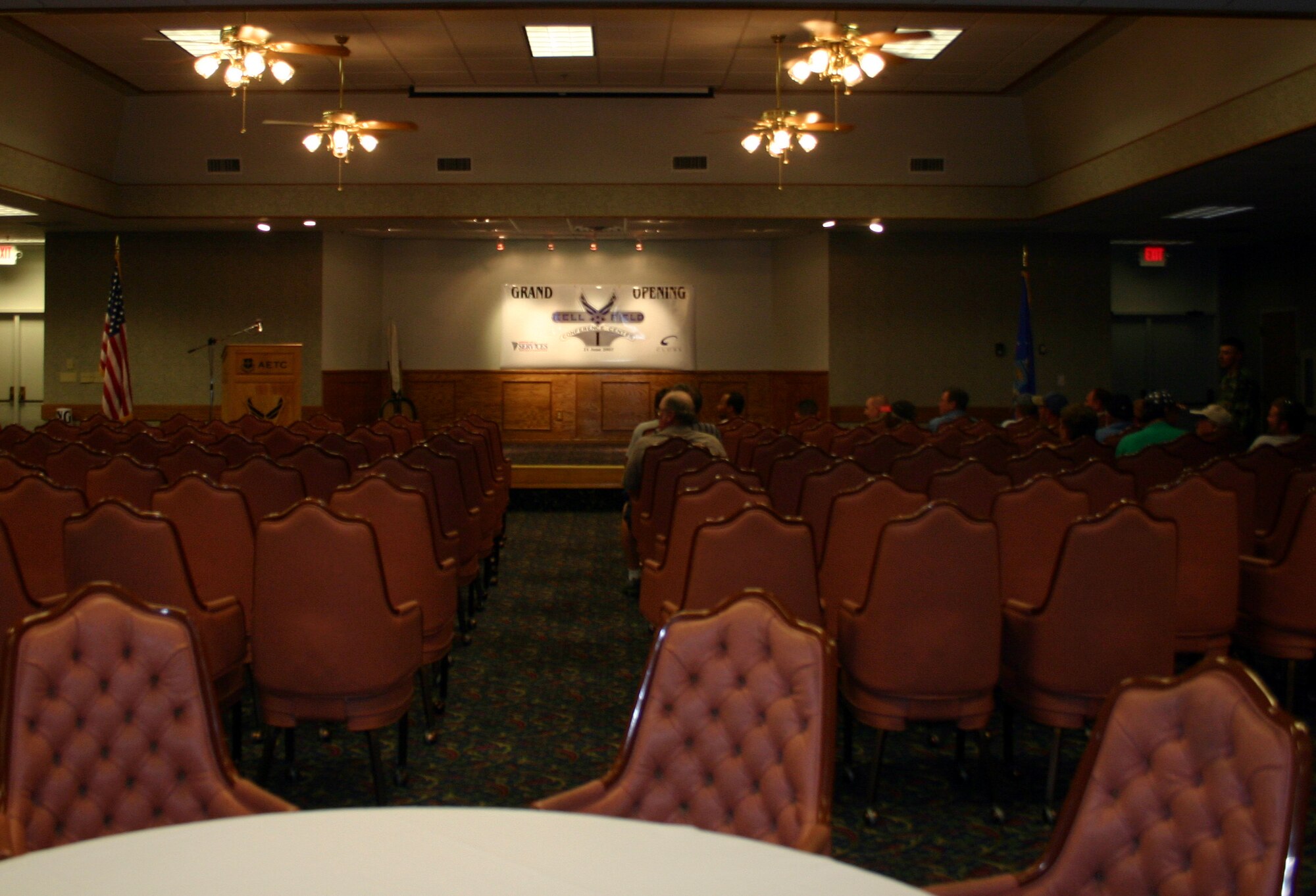 The newly renovated Kell Conference Center, moments before its ribbon-cutting ceremony June 21. (U.S. Air Force photo/Staff Sgt. Tonnette Thompson)