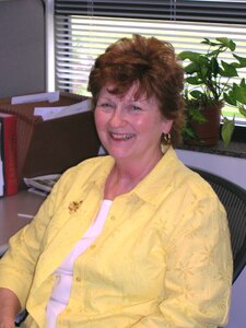 LANGLEY AIR FORCE BASE, Va. -- Ms. Joanna Hager, Air Combat Command Air Operations Squadron administrative assistant to the commander, was recently nominated by her leadership as one of Langley's warriors of the week (U.S. Air Force photo/Mr. Buck Overbey)