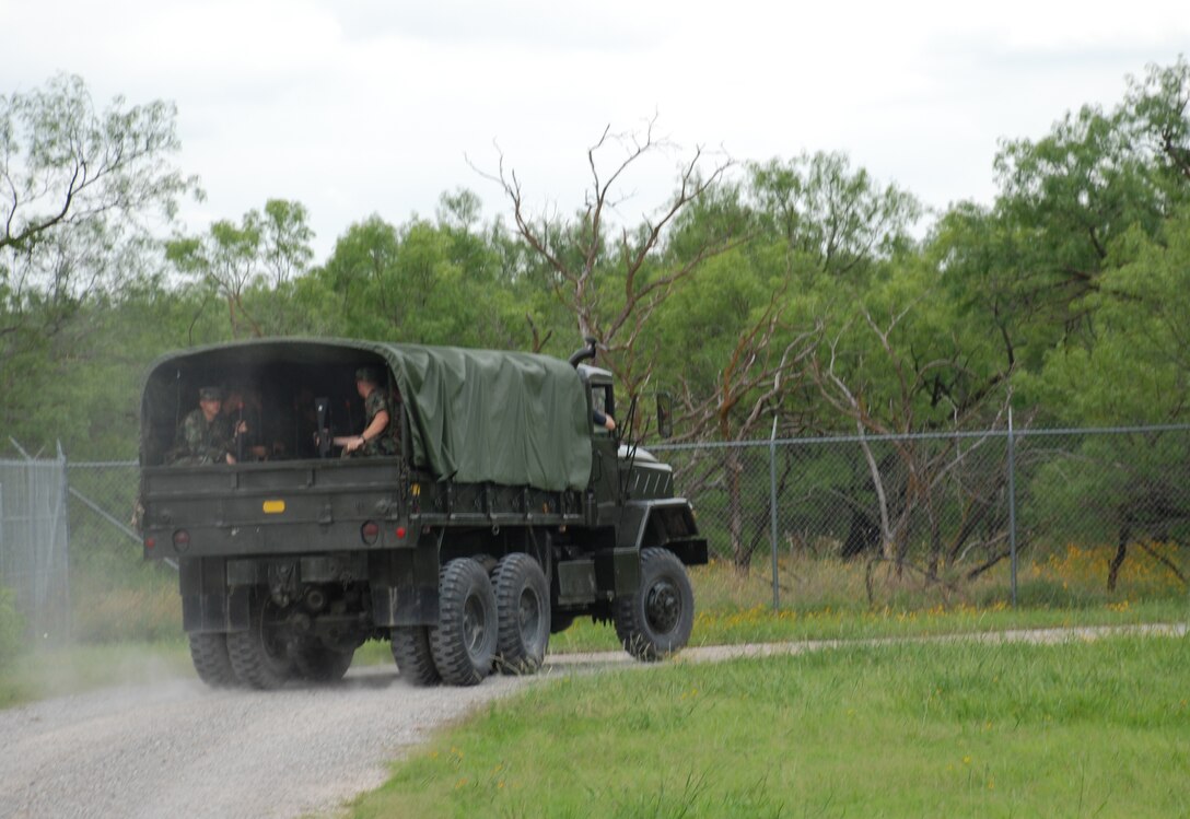 Operation Air Force cadets participate in convoy excercises during combat skills training June 8. (U.S. Air Force photo/Airman 1st Class Jacob Corbin)