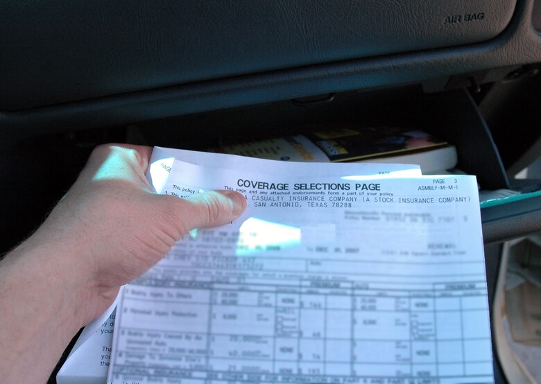 Driving without insurance is a liability &gt; Minot Air Force