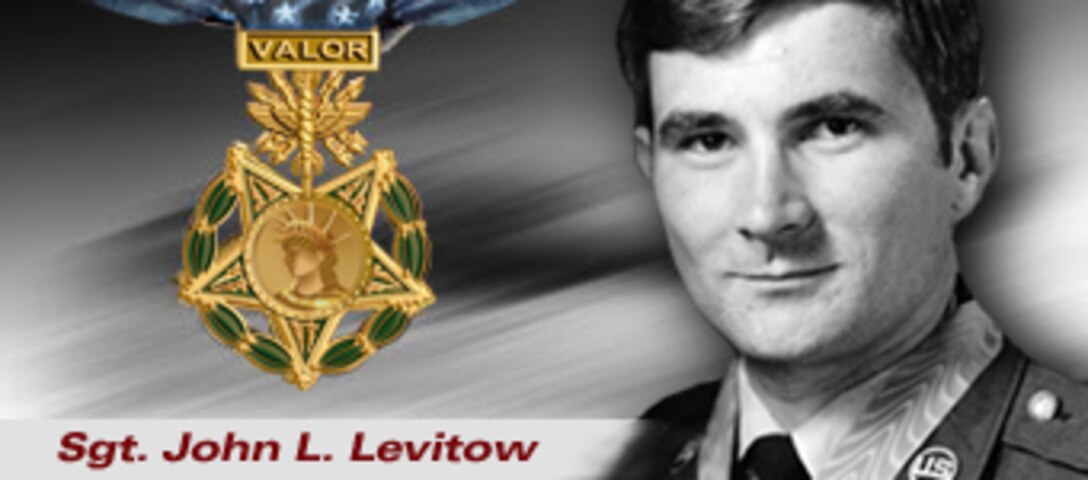 Sgt. John L. Levitow,  Medal of Honor recipient. (U. S. Air  Force illustration by Virgie Reyes)
