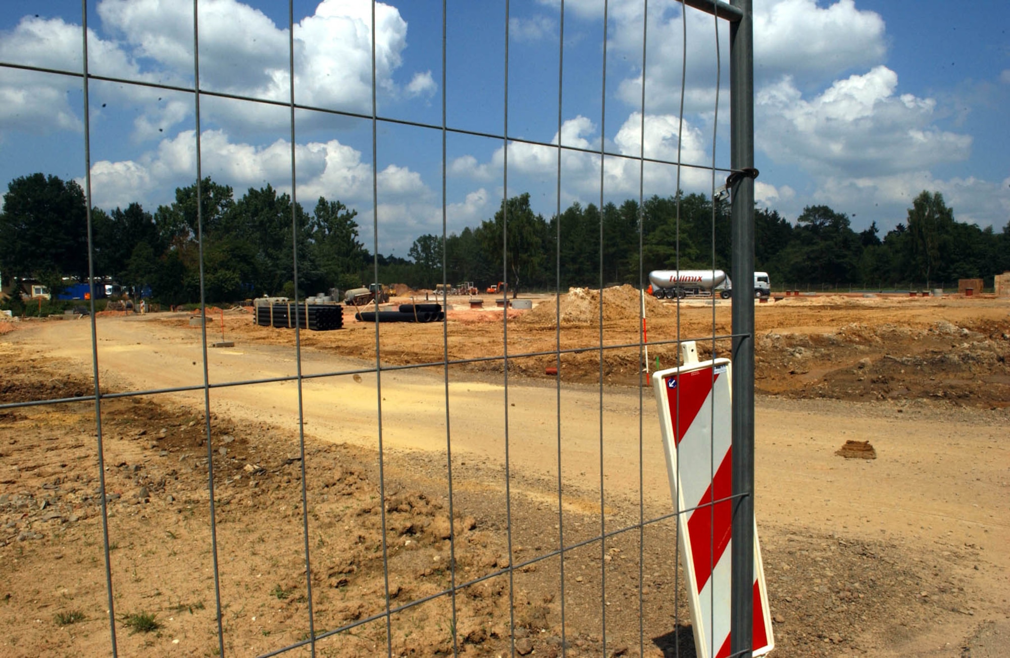 SPANGDAHLEM AIR BASE, Germany -- Construction has started at Spangdahlem Air Base on many projects as part of the renovation plan known as Spangdahlem 2015.The project calls for about $230 million of consolidation projects here due to the consolidation of Spangdahlem AB and Bitburg Annex including new schools, a new clinic, a new fitness center, a new Base Exchange and commissary and a new housing area. (US Air Force photo/Airman 1st Class Allen Pollard)