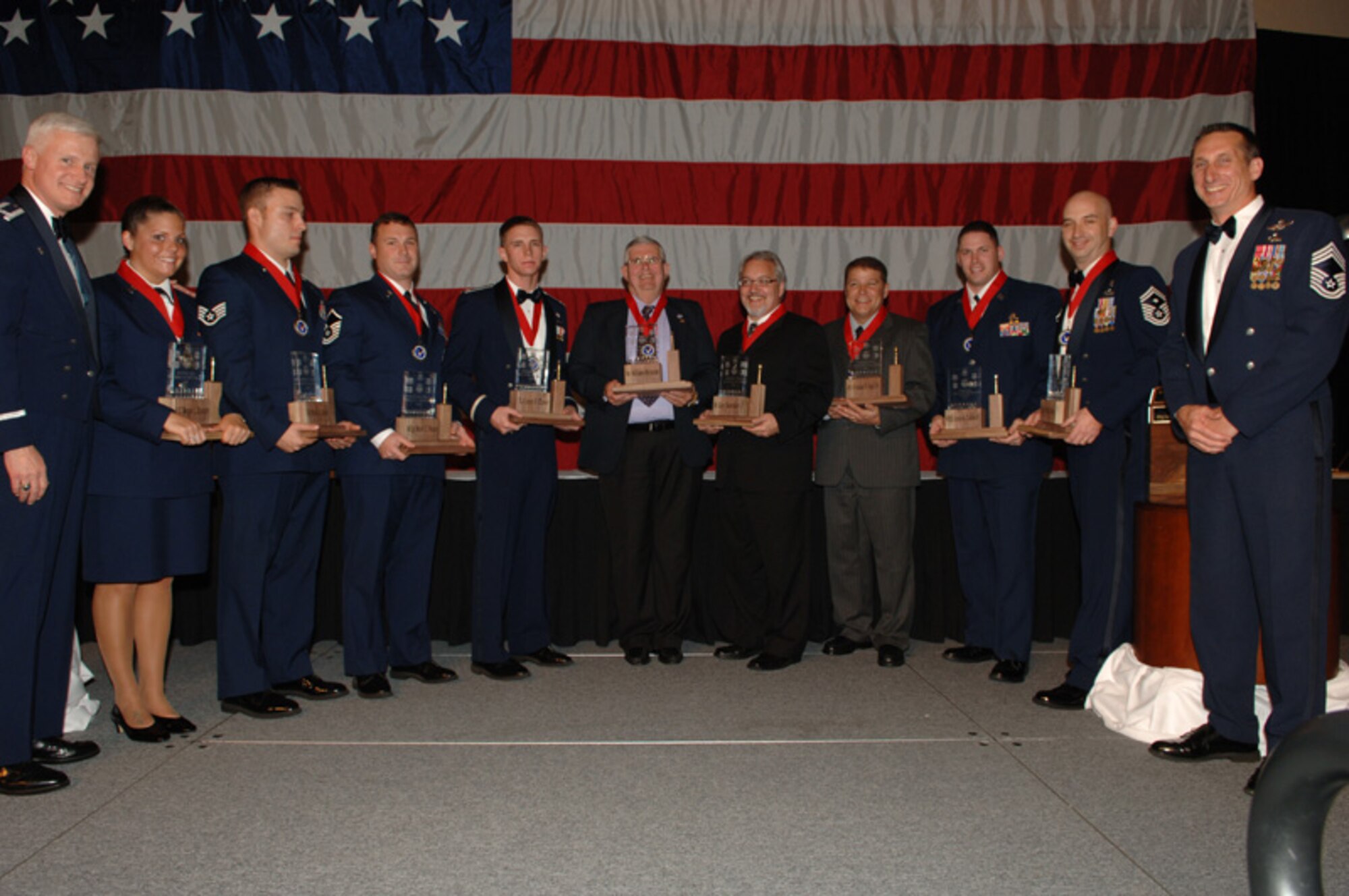 This year's Team Hurlburt Annual Award winners. (Courtesy photo)