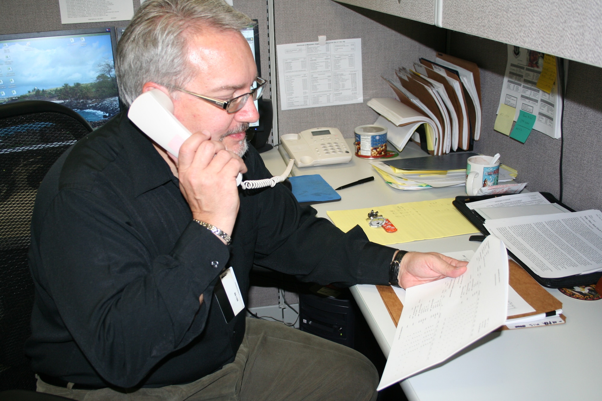 Gary Severson, GS 9-12 of the Year. Mr. Severson was the command’s pointman for presidential budget reductions.  Working with other functional areas, he was able to salvage 281 command billets.  Mr. Severson was also key to a deal with ACC that transferred Cannon Air Force Base, N.M., to AFSOC. He volunteered more than 12 hours toward local elderly care and supported Toys for Tots and the Boy Scouts of America. (Photo by Staff Sgt. Angela Shepherd)