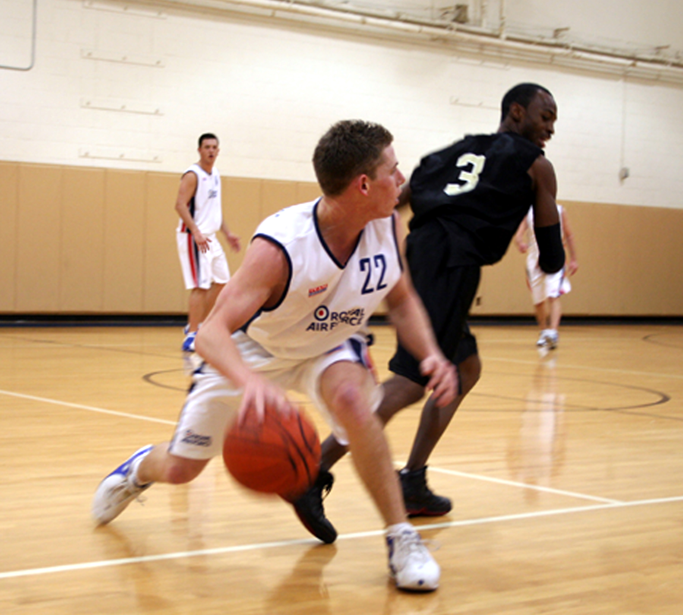 Playing basketball in air force sale ones
