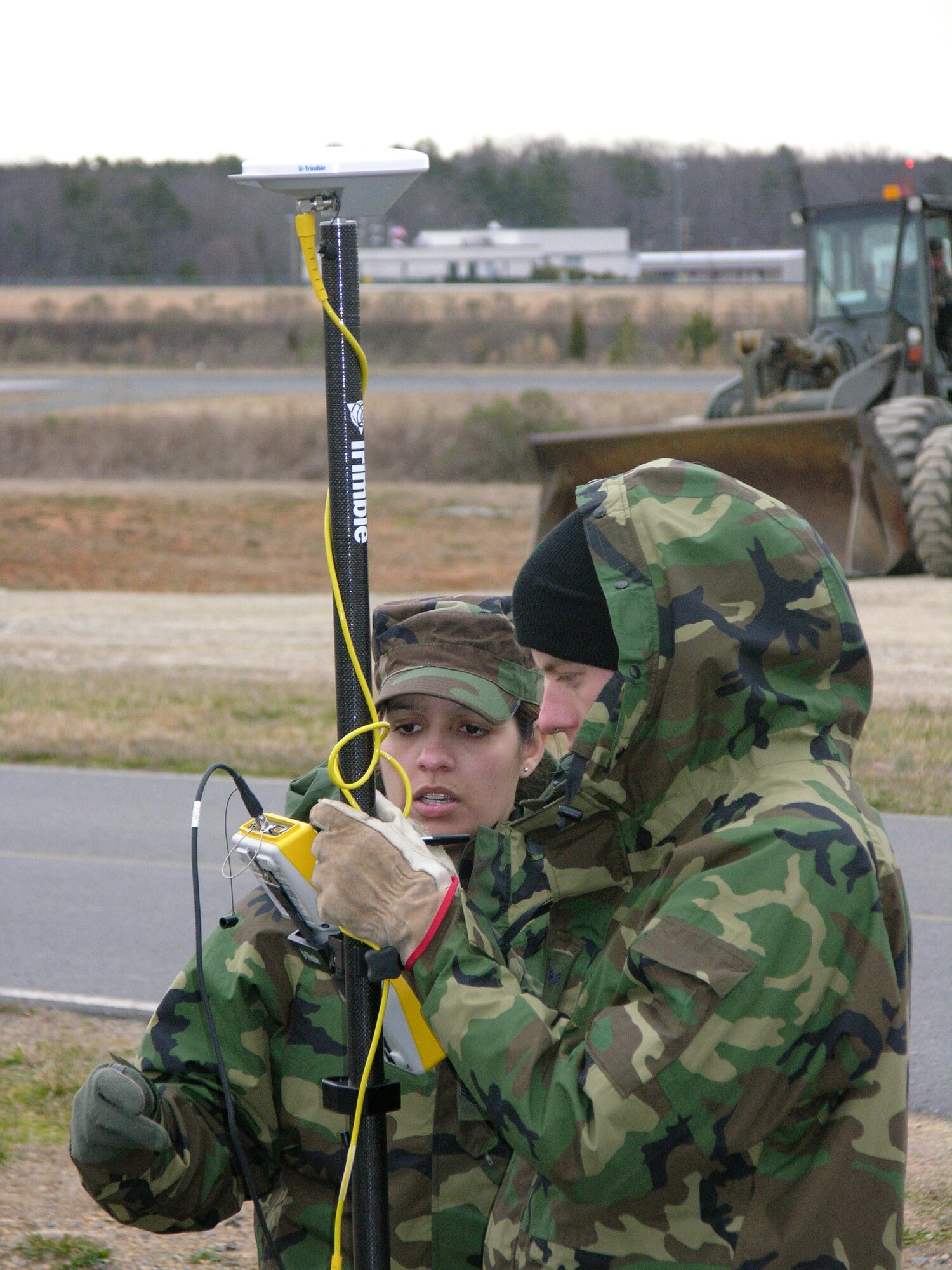 Civil engineers from the 916th Air Refueling Wing, Air Force Reserve, braved cold temperatures in North Carolina in early February to complete critical combat and survival training. Engineers from Seymour Johnson AFB conducted three days of training in New London, NC practicing everything from GPS navigation to counter-insurgency and attack measures. (U.S. Air Force photo/Senior Airman Randy LeMay)

 

