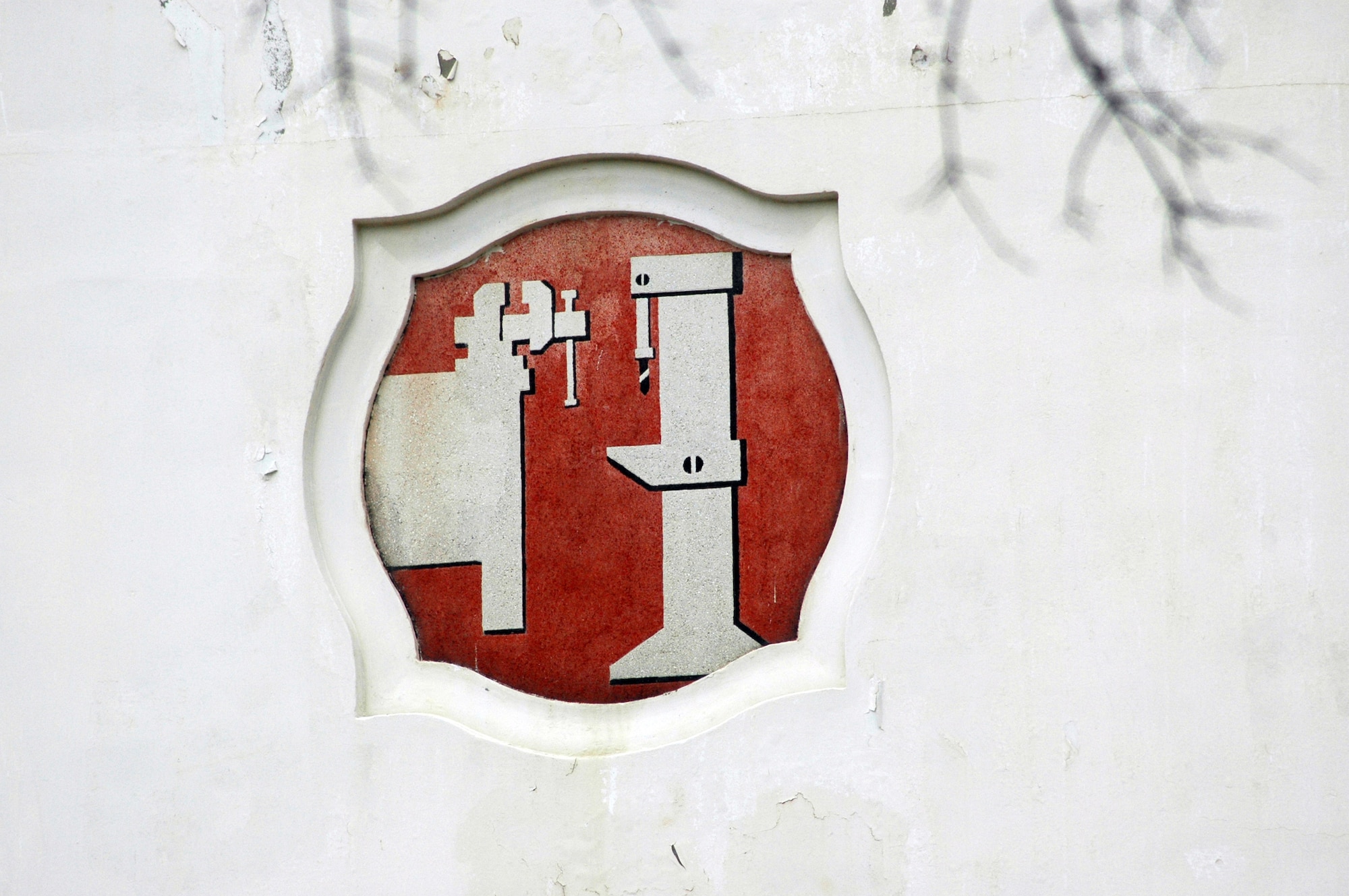 This Art Deco design element can be seen on the facade of Bldg. 125, which was built in 1942. U.S. Air Force photo by Sue Sapp.
