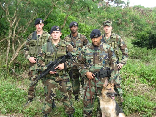 Members of the 36th Security Forces Squadron detained three men for poaching and trespassing on base recently. (Courtesy photo)