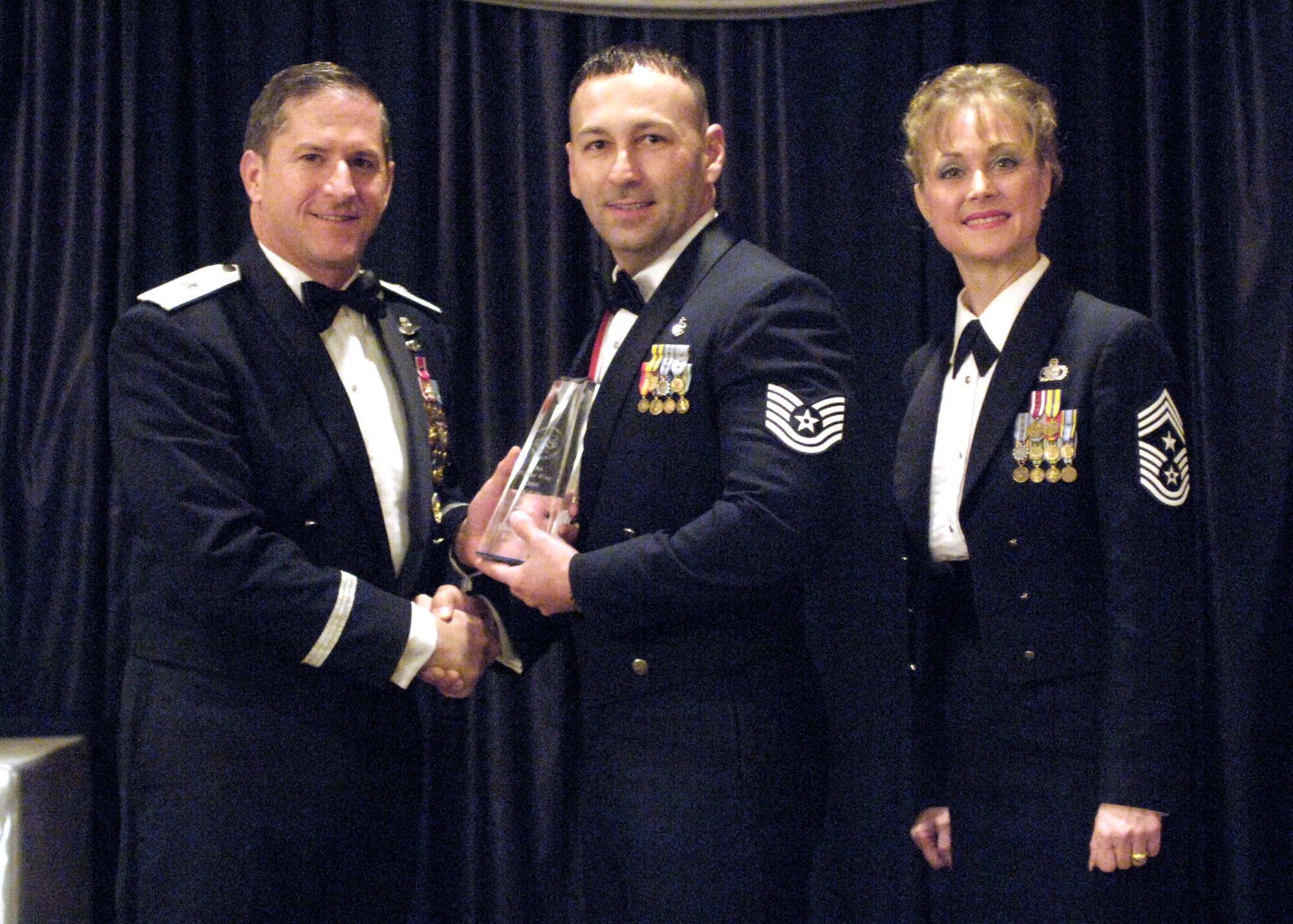Noncommissioned officer of the Year, Tech. Sgt. Charles Veillon, 49th Aeromedical Dental Squadron.