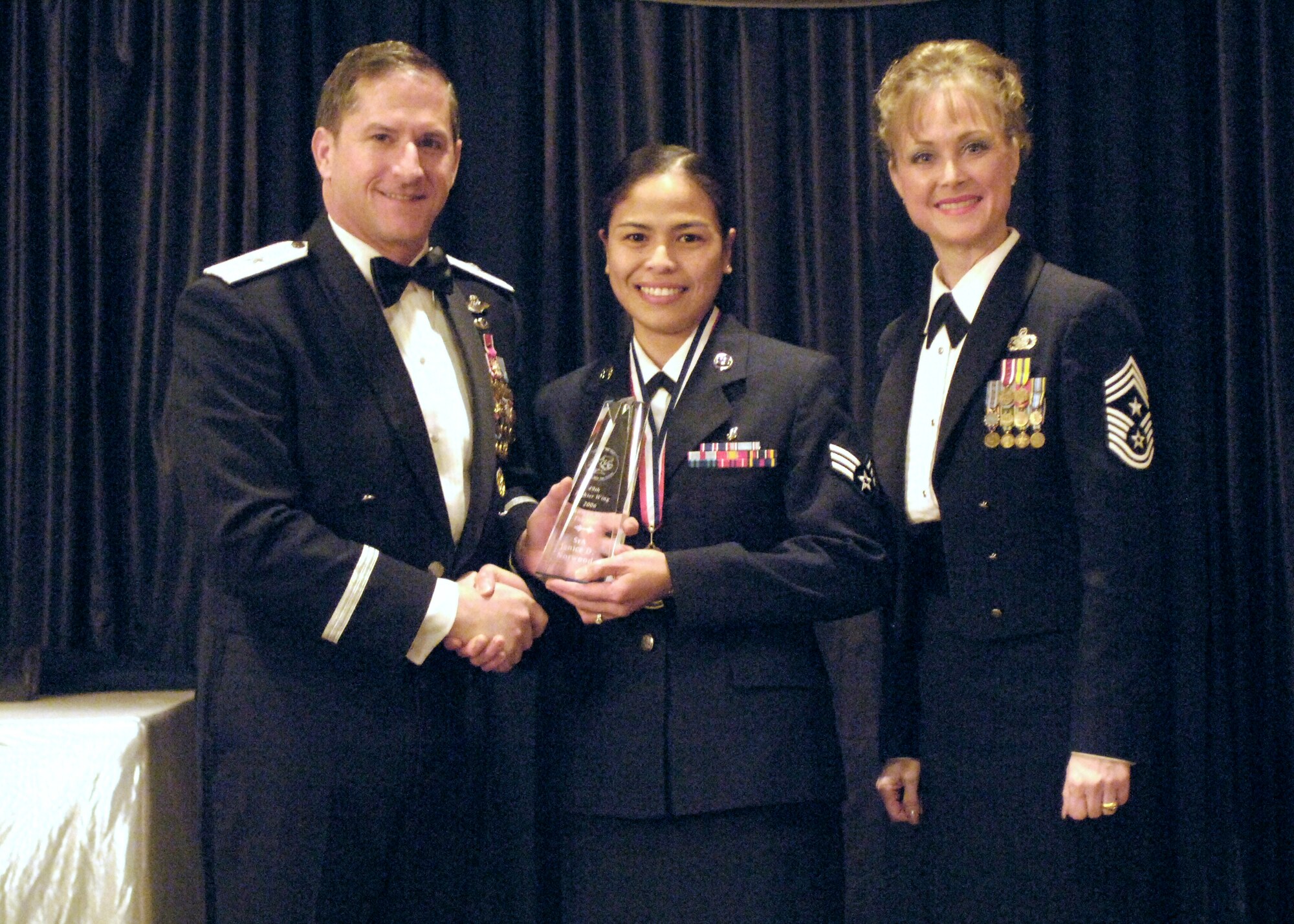 Airman of the Year, Senior Airman Janice Norwood, 49th Medical Support Squadron.