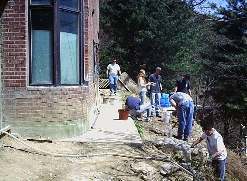 An average of 30 Airmen from Osan each quarter volunteer 11 hours to build a church.  Support for this project began in 2000.  (Courtesy photo)