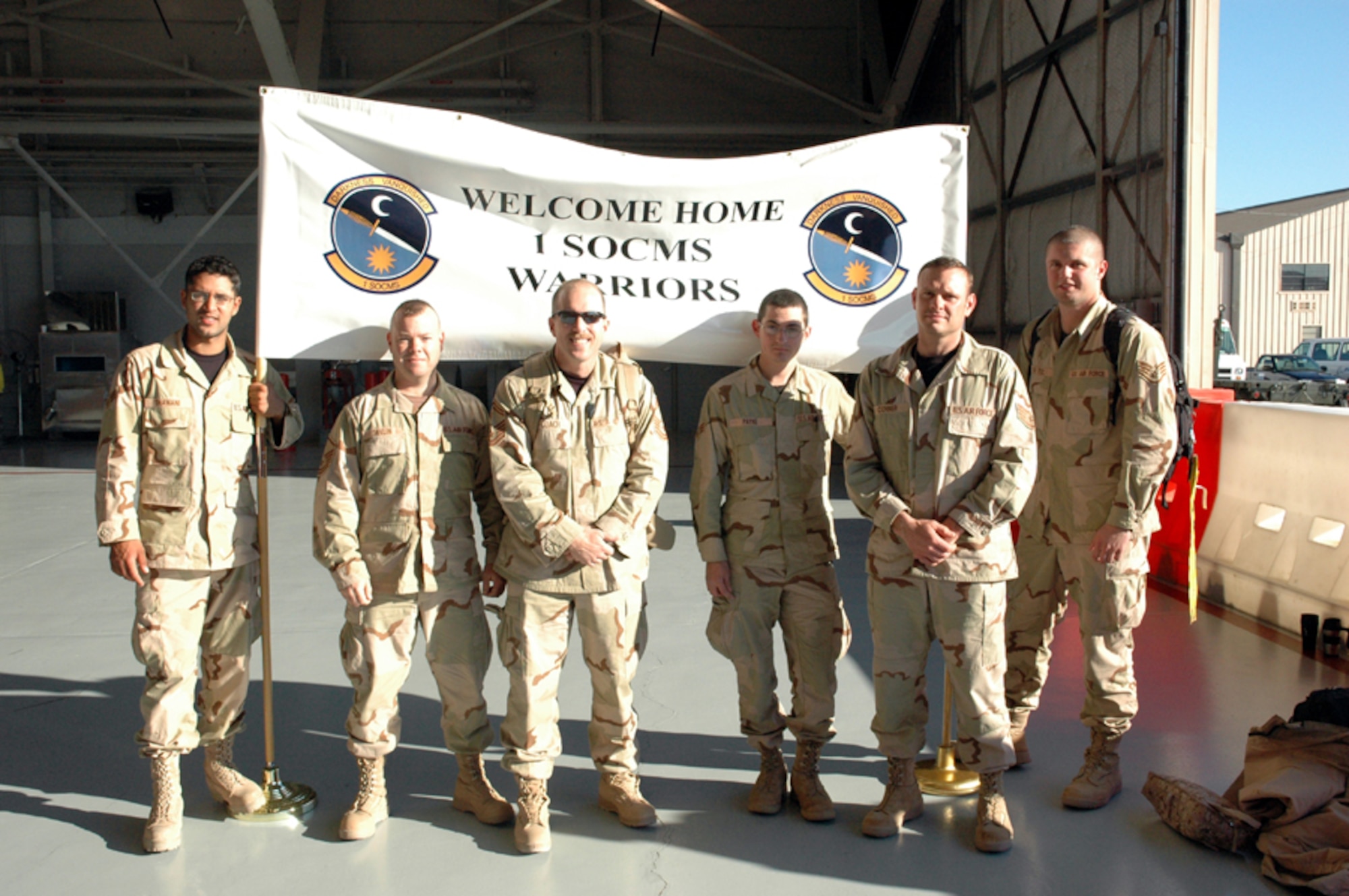 Airmen from the 1st Special Operations Component Maintenance Squadron were on hand for Operation Homecoming Wednesday to make sure their Airmen received a proper welcome. (Courtesy photo)