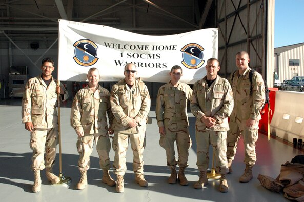 Airmen from the 1st Special Operations Component Maintenance Squadron were on hand for Operation Homecoming Wednesday to make sure their Airmen received a proper welcome. (Courtesy photo)