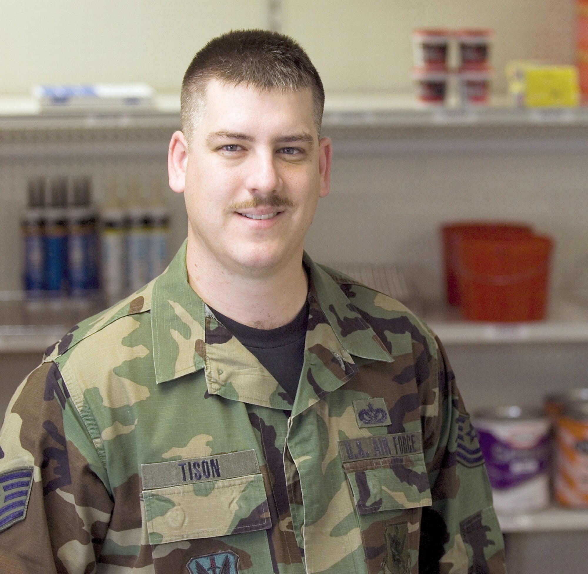 Tech. Sgt. Joseph Tison is the Warrior of the Week for March 15. (U.S. Air Force photo by Senior Airman Angelita Lawrence)