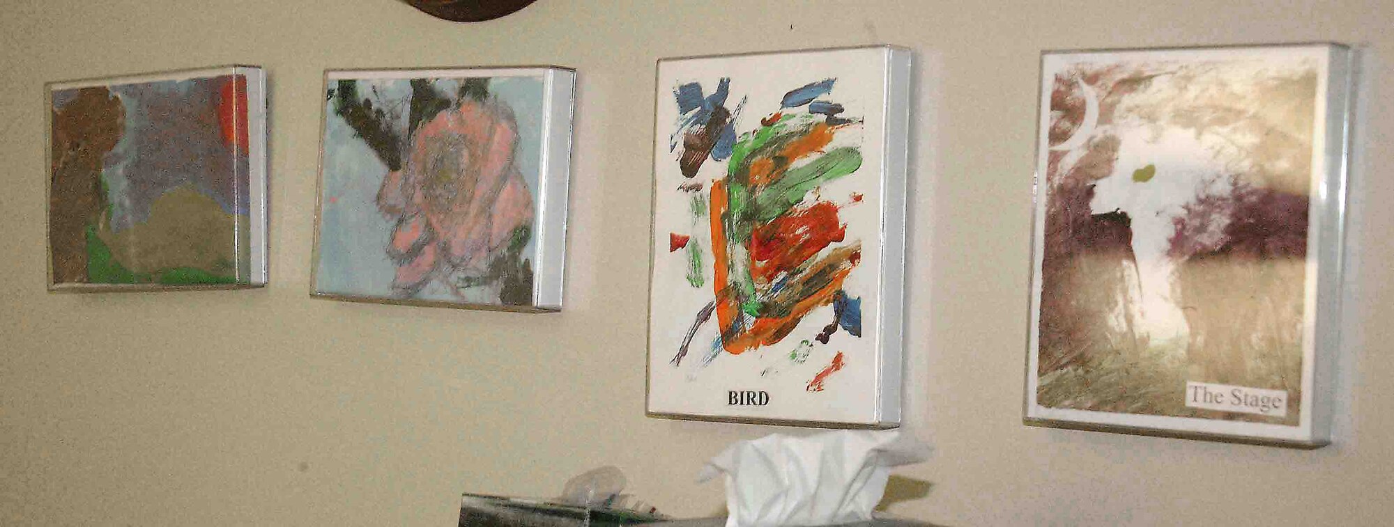 COLUMBIA, S.C. -- Art surrounds the room of Mr. Gerald Jackson who served two tours in Vietnam. Airmen from Shaw Air Force Base, S.C., visited Mr. Jackson in his room at the Veterans' Affairs Dorn Hospital in Columbia on March 2. Mr. Jackson paints to reduce stress and increase mobility in his hand. (U.S. Air Force photo/Senior Airman John Gordinier)